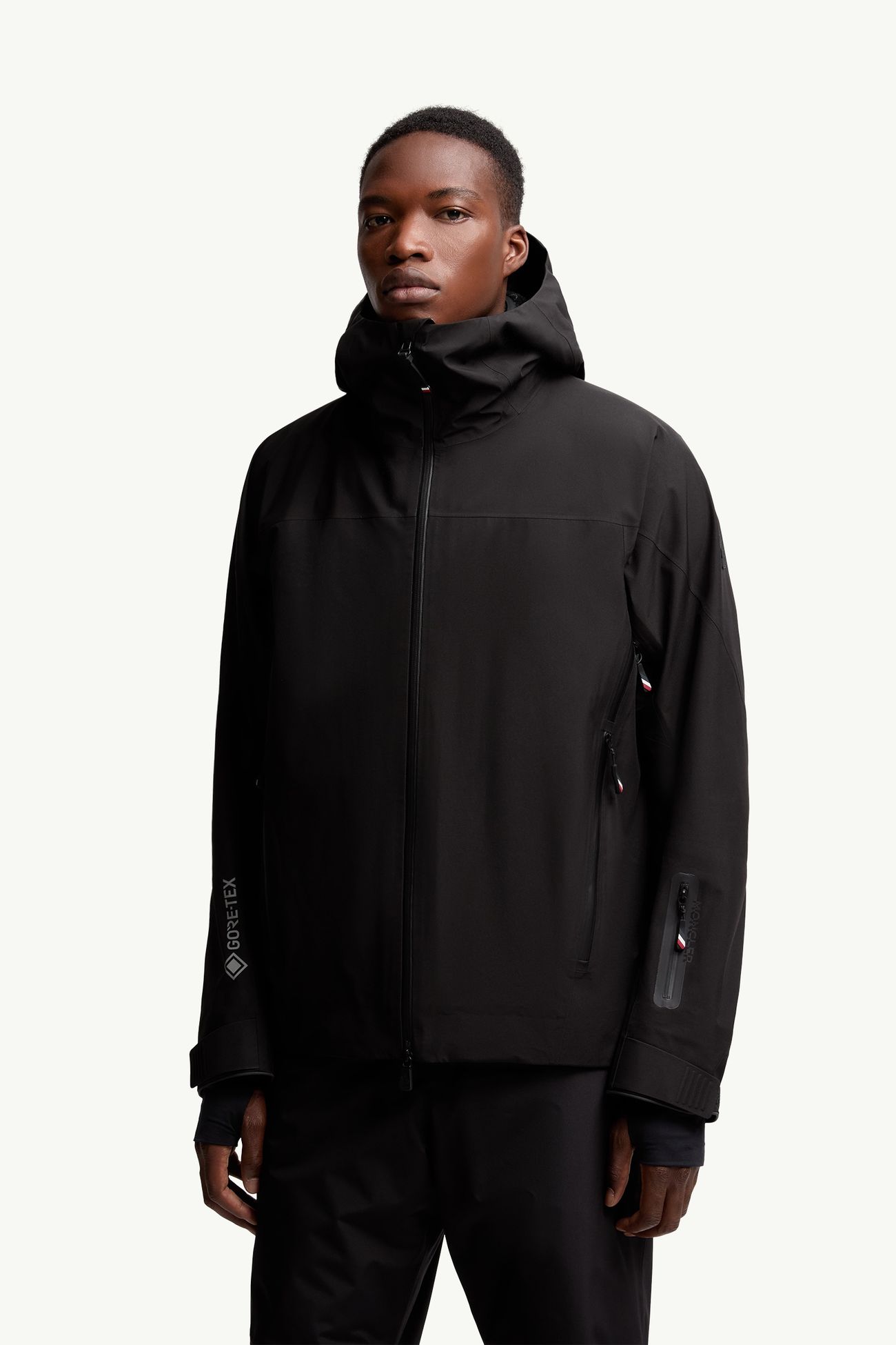 Hinterburgs スキーシェルジャケット メンズ ブラック Moncler 3
