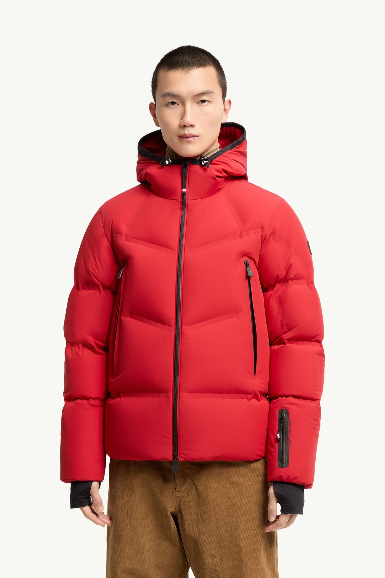Giacca da sci Angren isolante con cappuccio Uomo Rosso Moncler 3