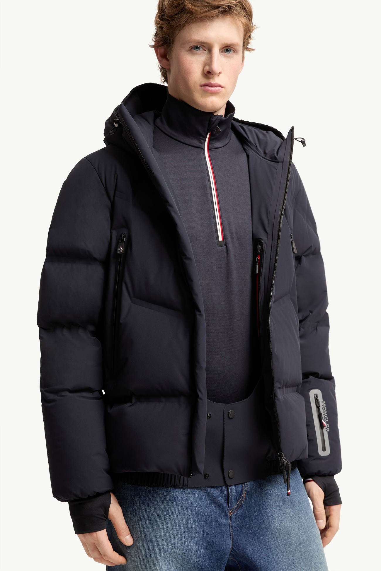 Chaqueta de esquí aislante Angren con capucha Hombre Azul marino Moncler 5