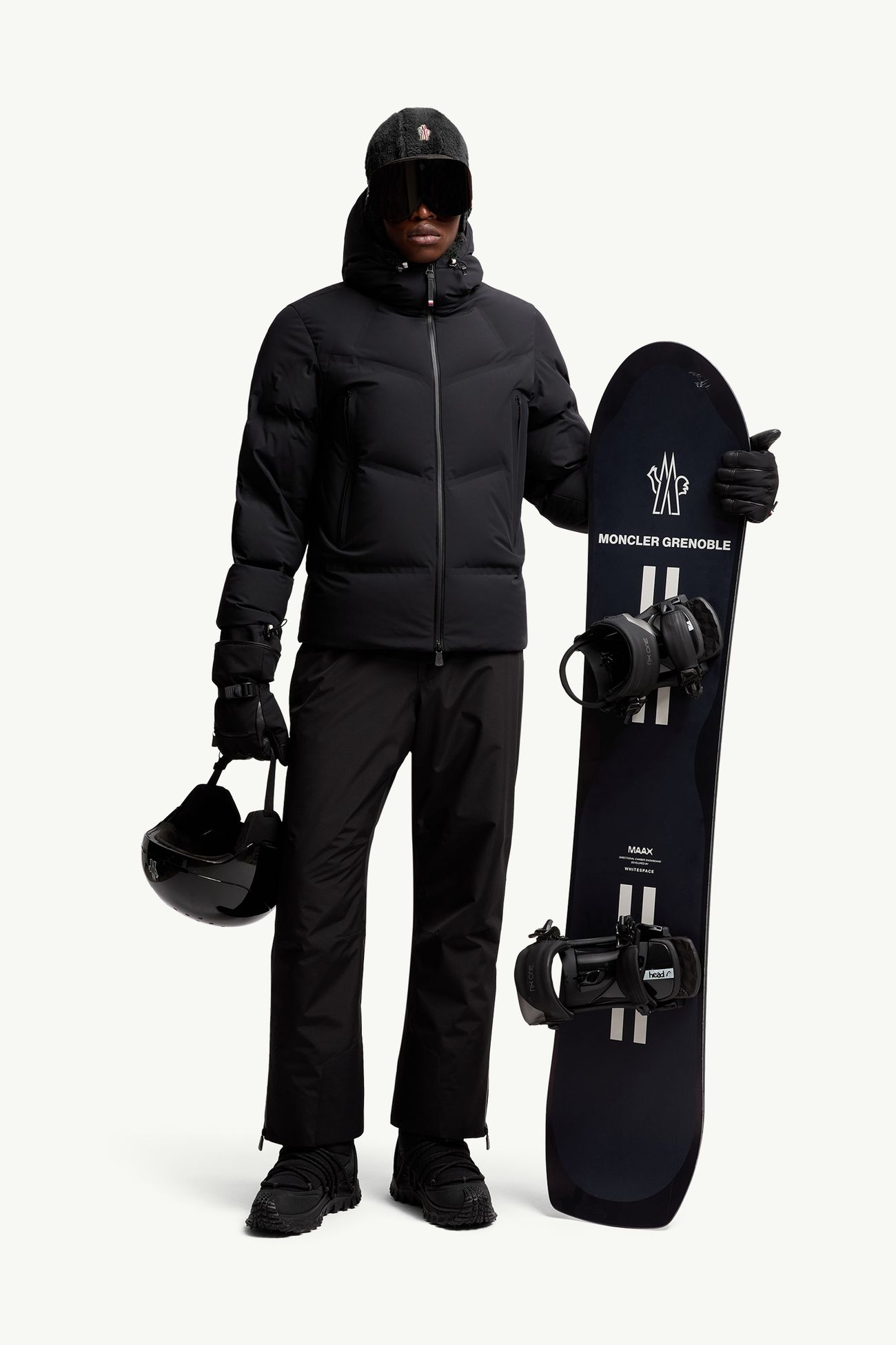 Angren スキージャケット メンズ ブラック Moncler 0