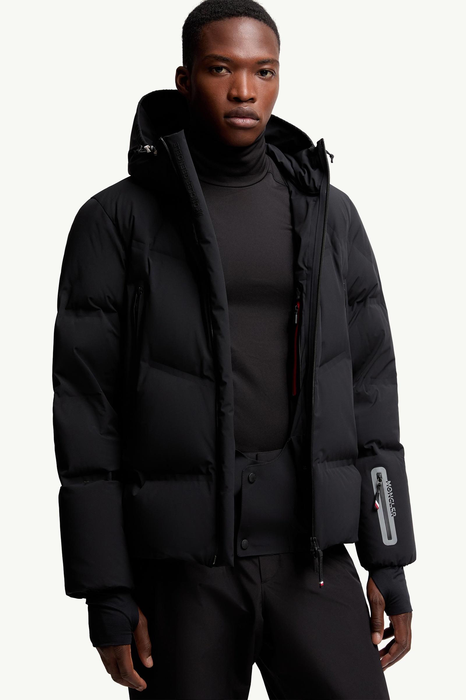 Black Angren Hooded Insulated Ski Jacket - Ski Jackets for Men