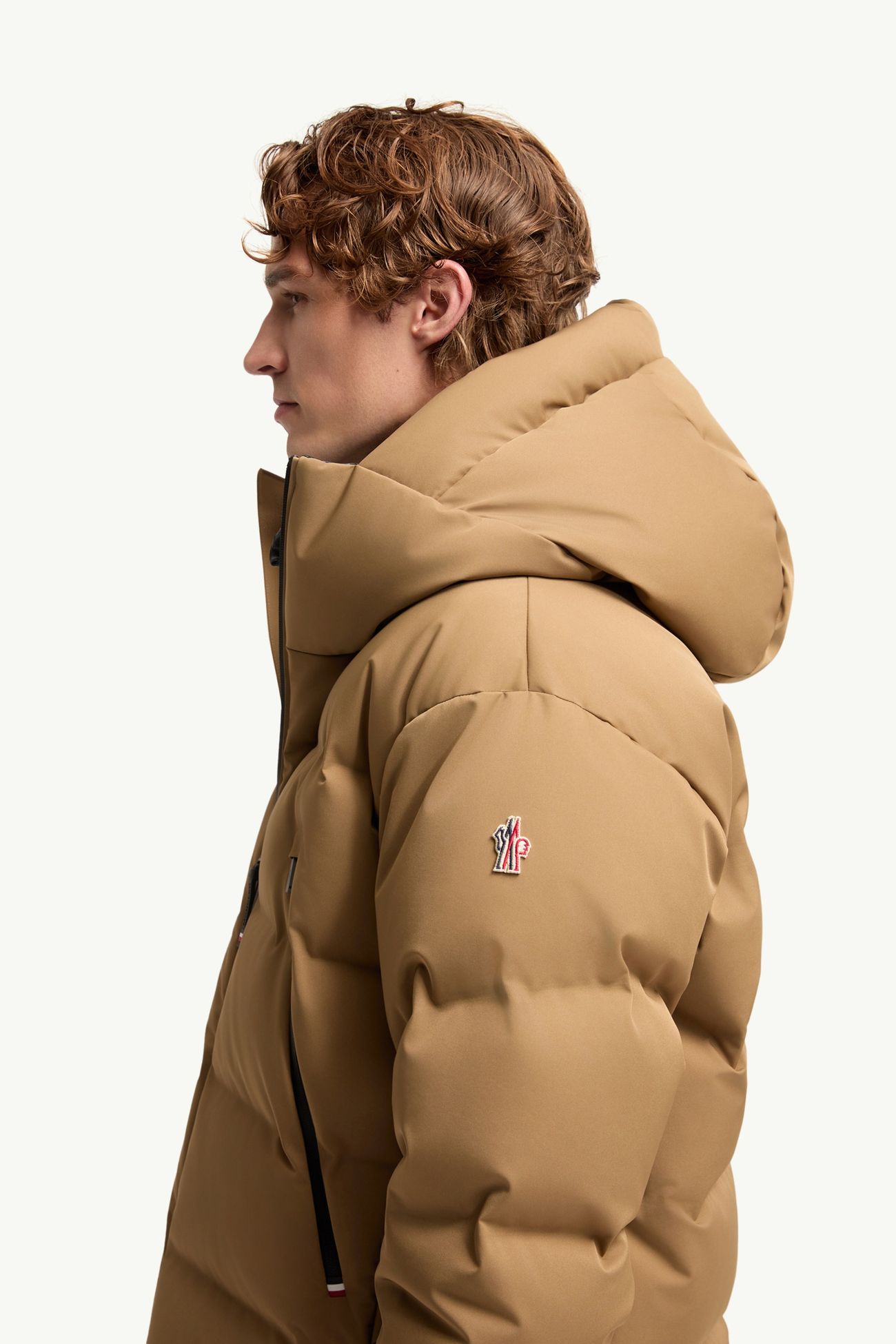 Fellberg連帽保暖滑雪外套 男士 駱駝米色 Moncler 1