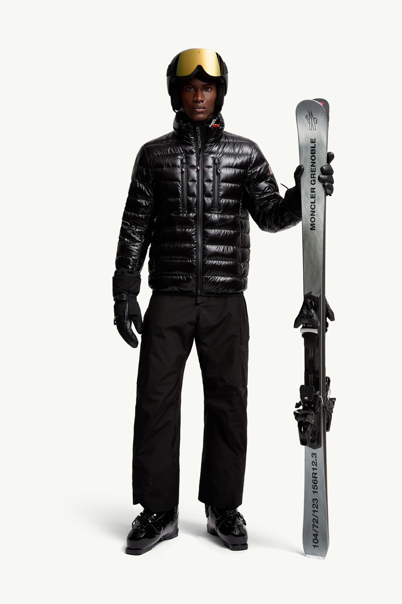 Hers スキージャケット メンズ ブラック Moncler 0