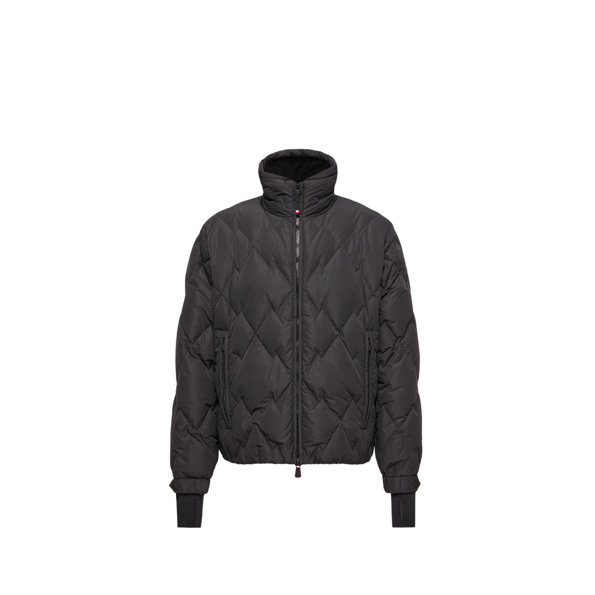 Grenoble Bramans Diamond Quilted Short Down Jacket for Men in Black, Size: 42 - Image 1