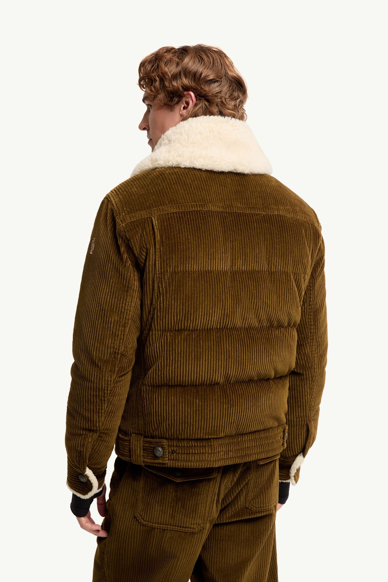 Givrand男士羊毛皮饰边短款羽绒夹克外套 男士 棕色 Moncler 4
