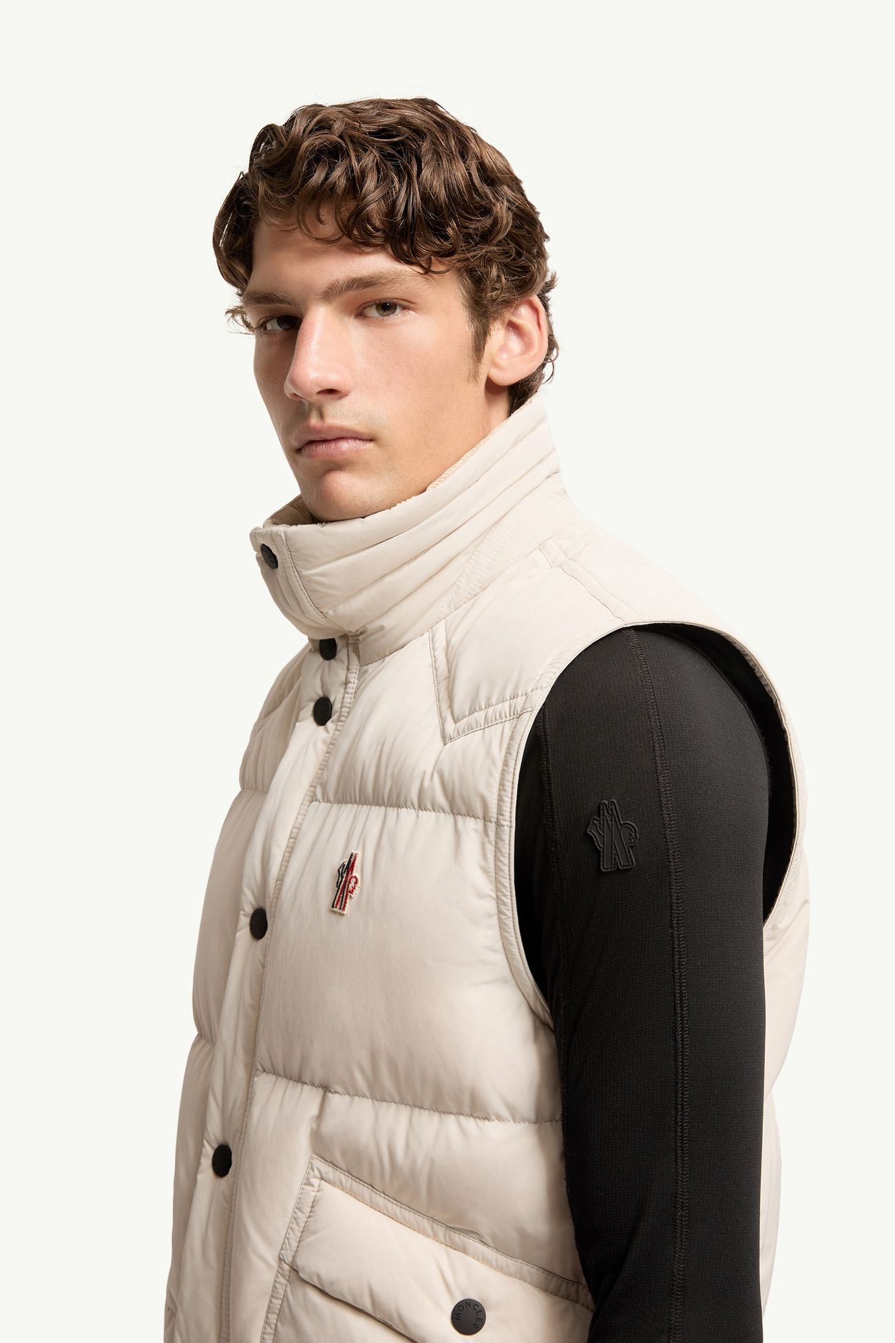Evans ベスト メンズ ライトベージュ Moncler 1