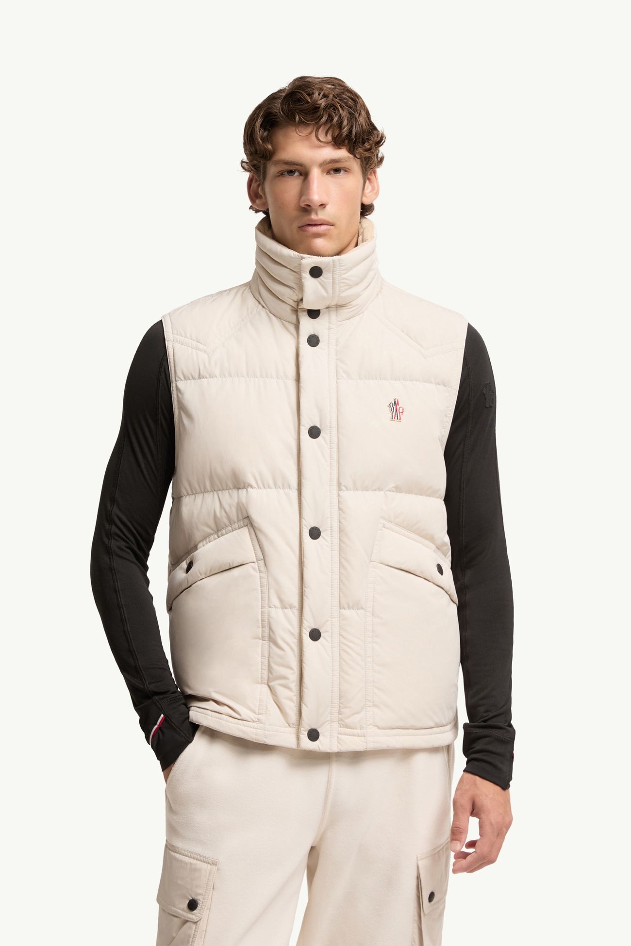 Evans Down Gilet Men Light Beige Moncler 3