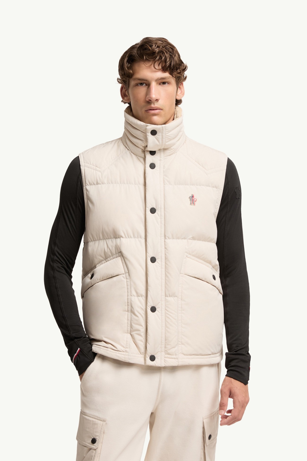 Evans Down Gilet Men Light Beige Moncler 3