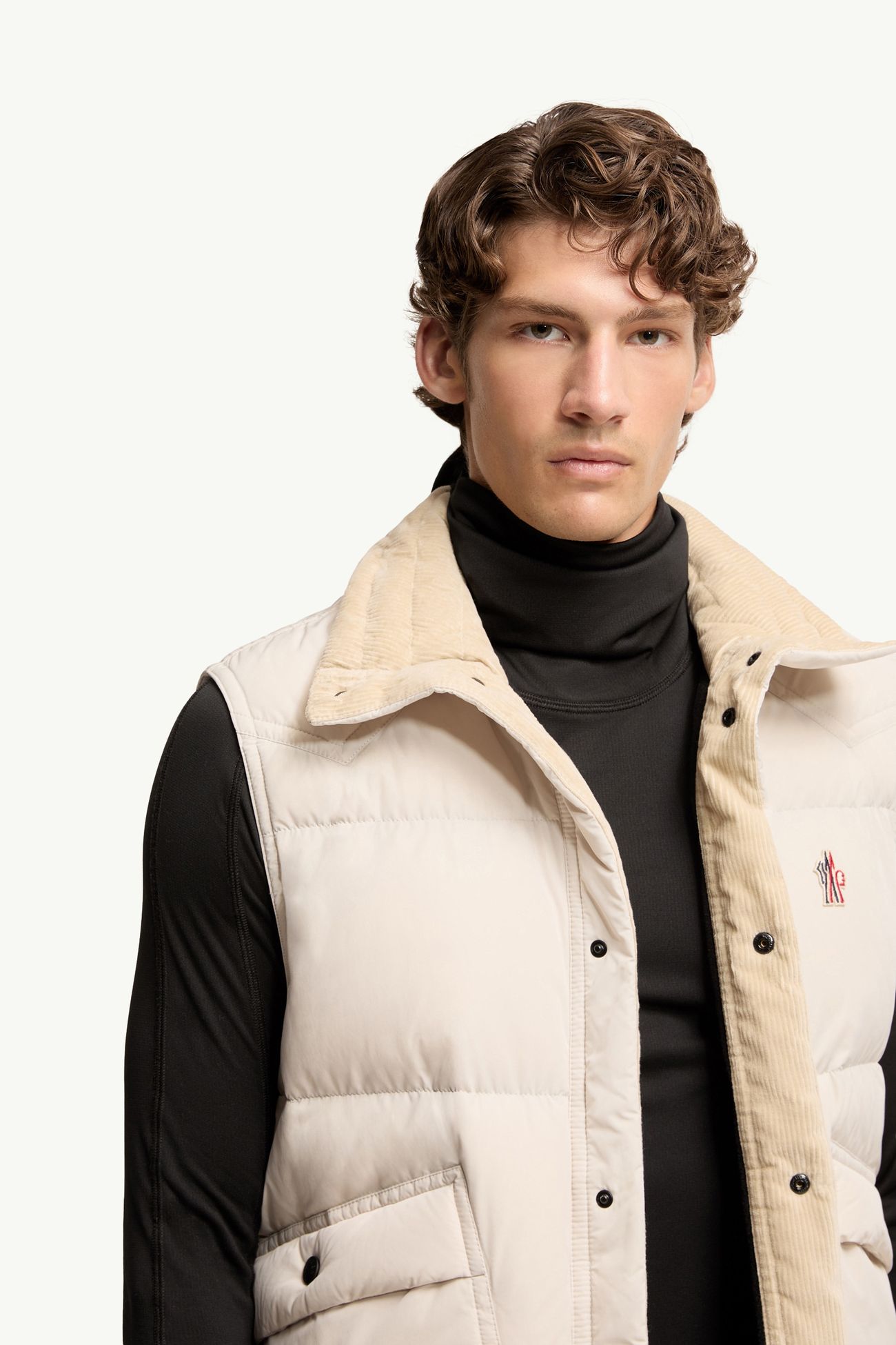 Evans Down Gilet Men Light Beige Moncler 5