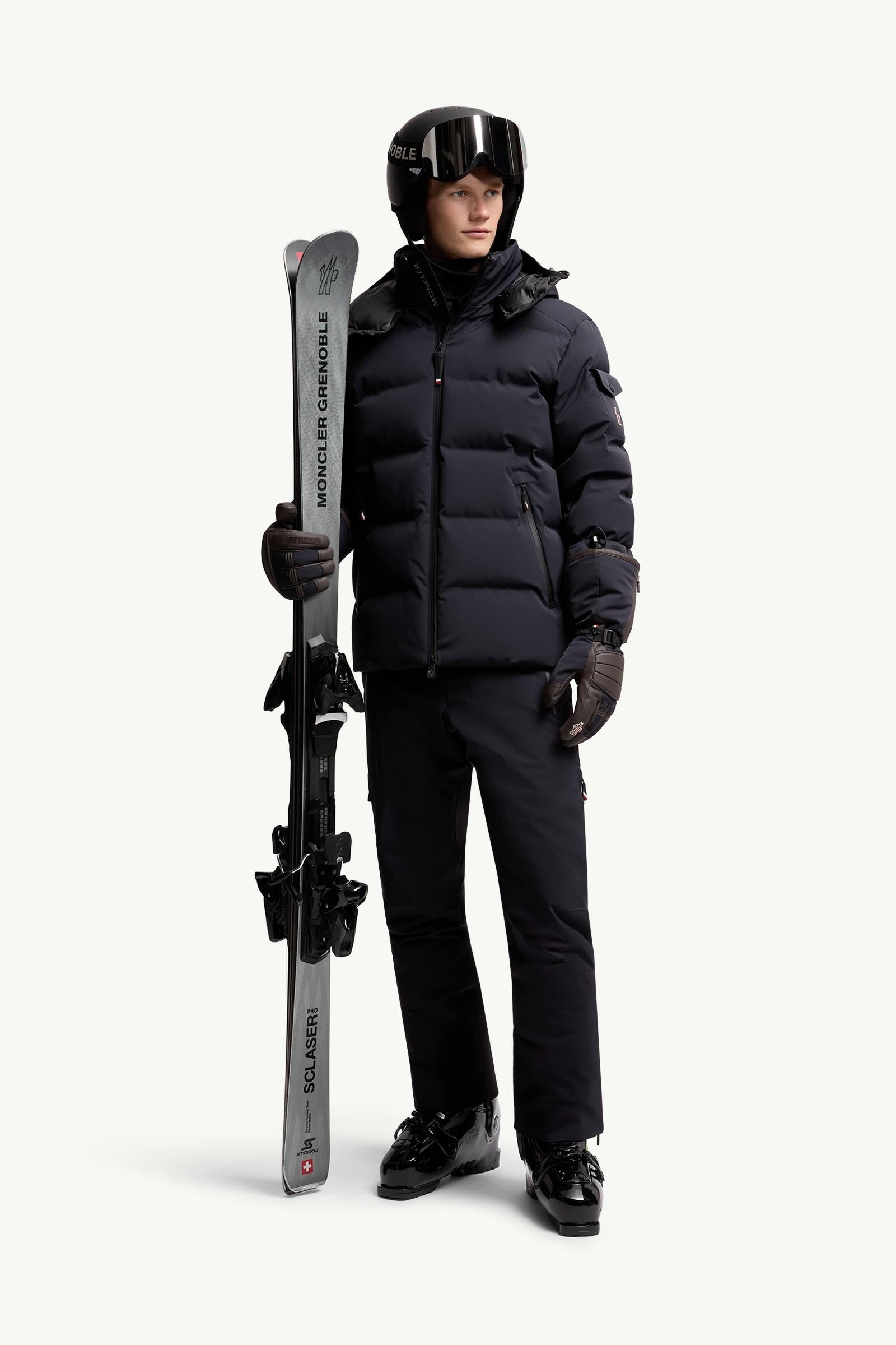 Navy Blue Montgetech Hooded Insulated Ski Jacket - Ski Jackets for