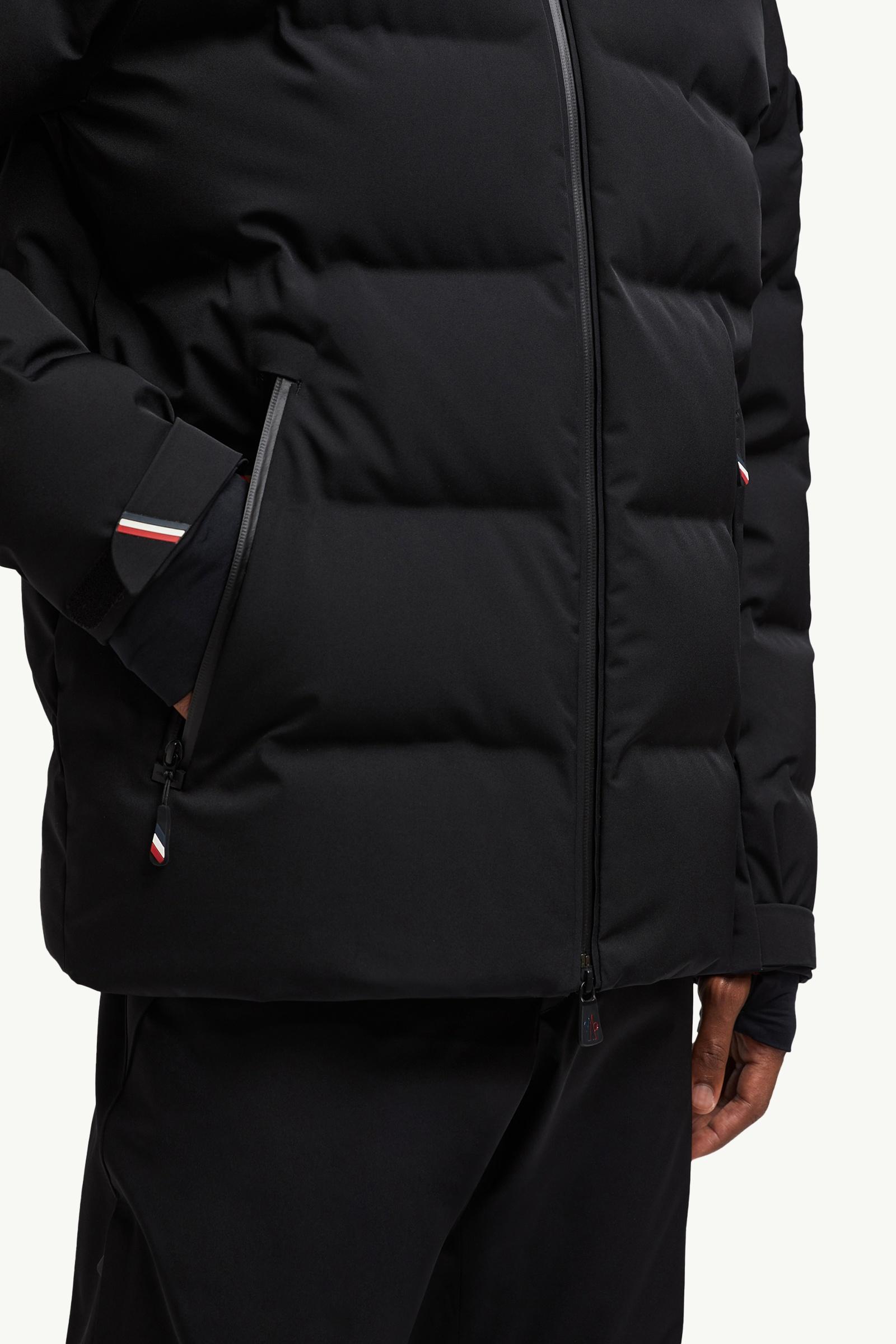 Black Montgetech Hooded Insulated Ski Jacket - Ski Jackets for Men