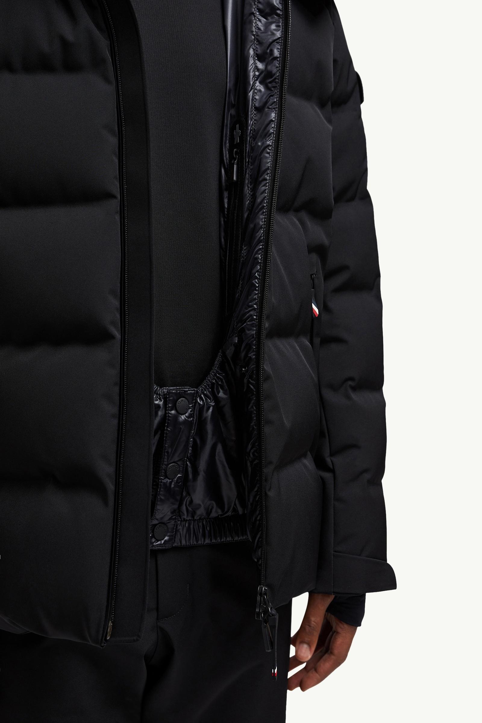 Black Montgetech Hooded Insulated Ski Jacket - Ski Jackets for Men