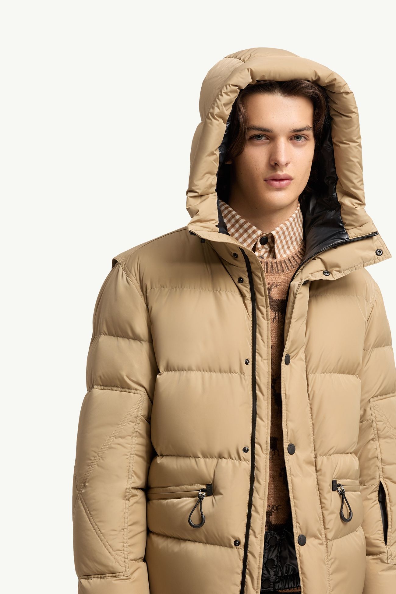 Kasanka Hooded Insulated Ski Jacket Men Beige Moncler 6