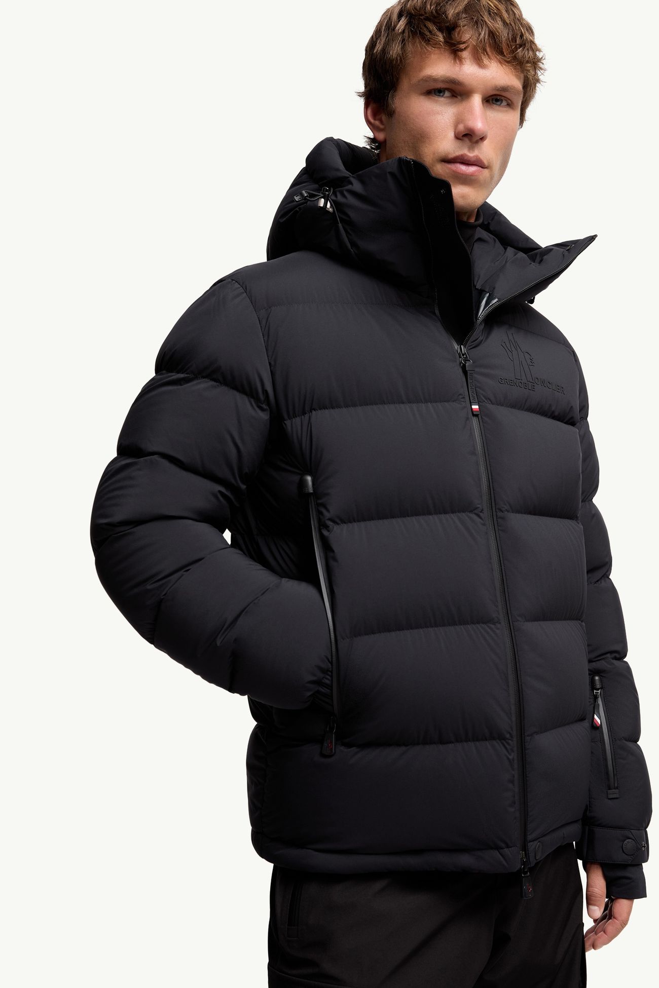 Isorno連帽滑雪羽絨外套 男士 黑色 Moncler 6