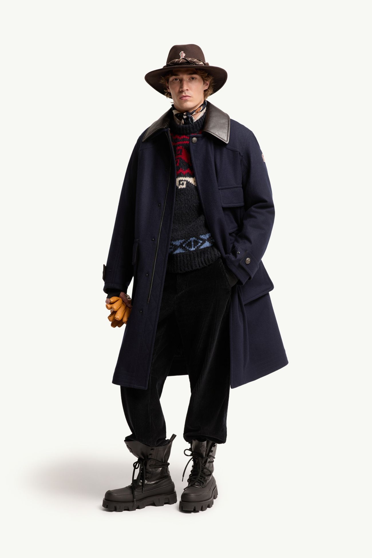 Giacca Imbottito Lunga Villard Uomo Blu Scuro Moncler 0