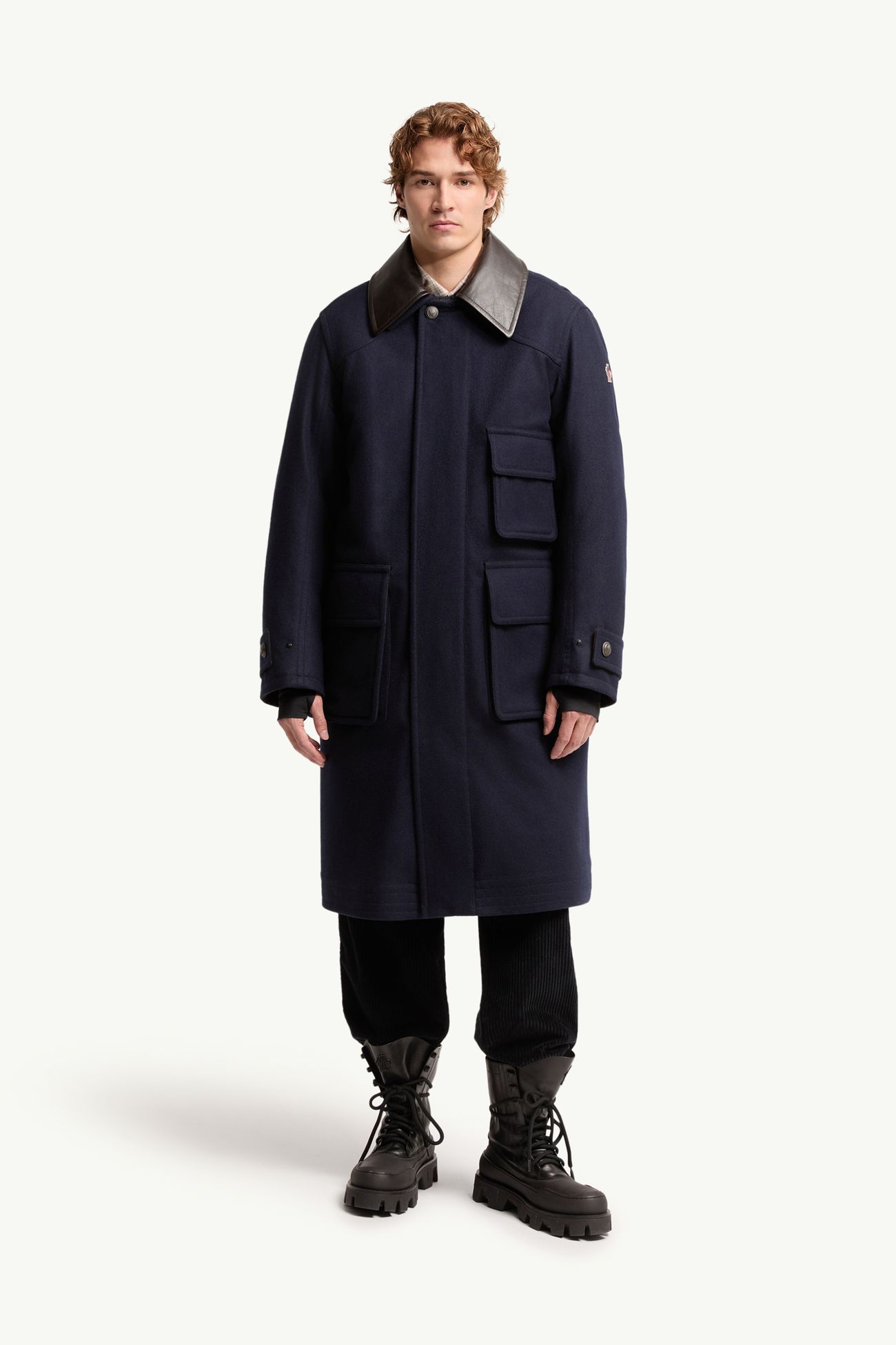 Veste longue matelassée Villard Hommes Bleu foncé Moncler 3