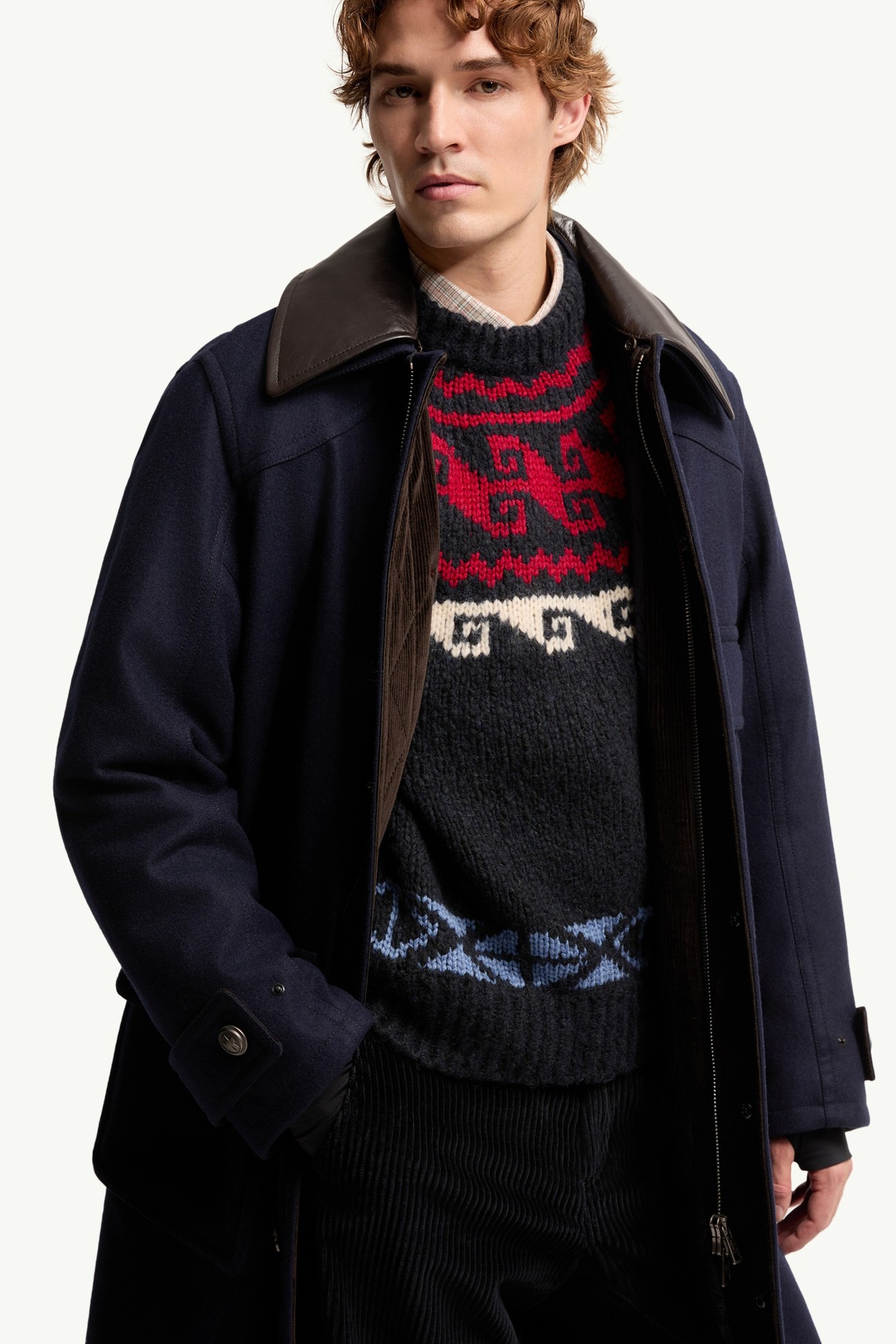 Villard Long Padded Jacket Men Dark Blue Moncler 5