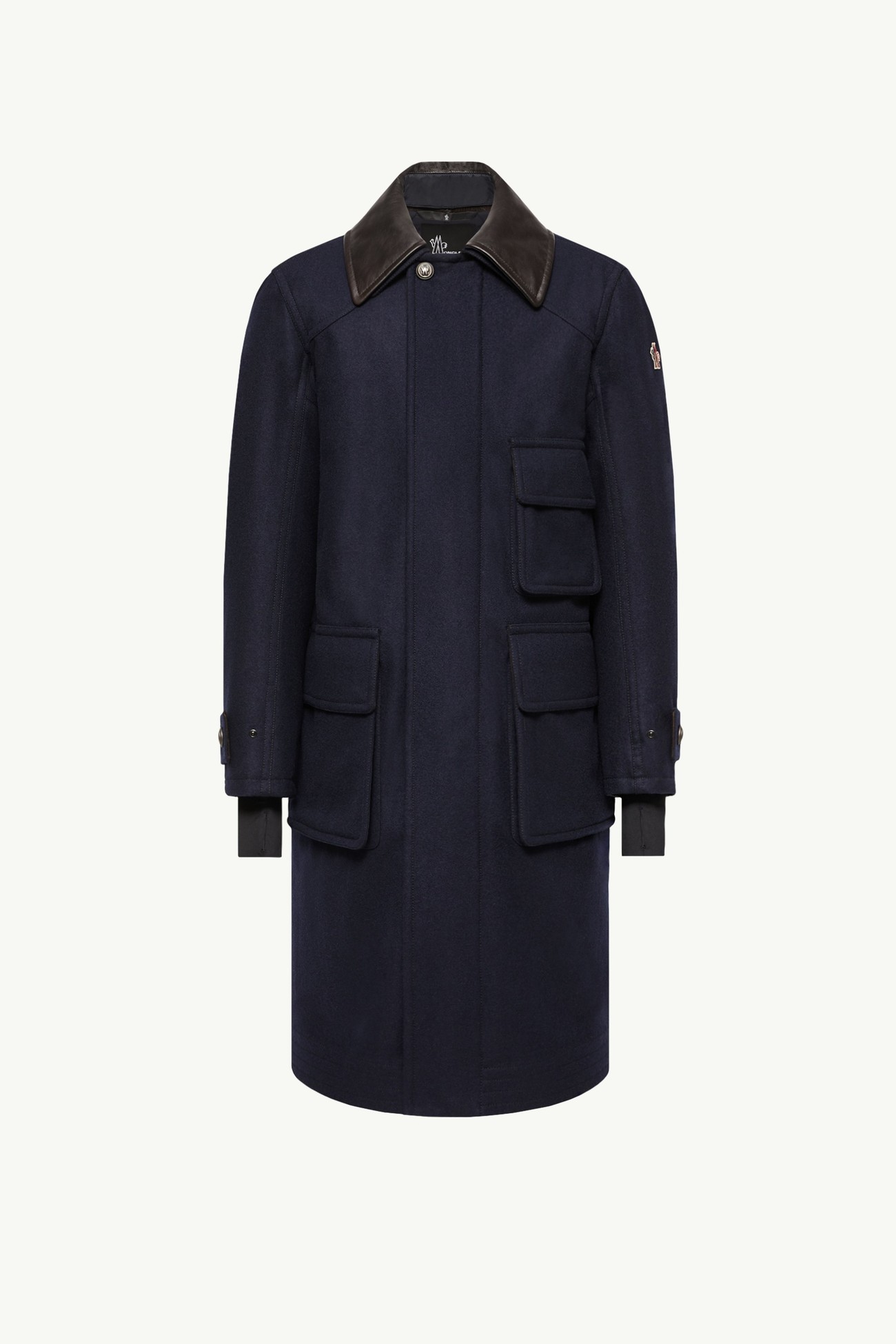 Villard Long Padded Jacket Men Dark Blue Moncler 2