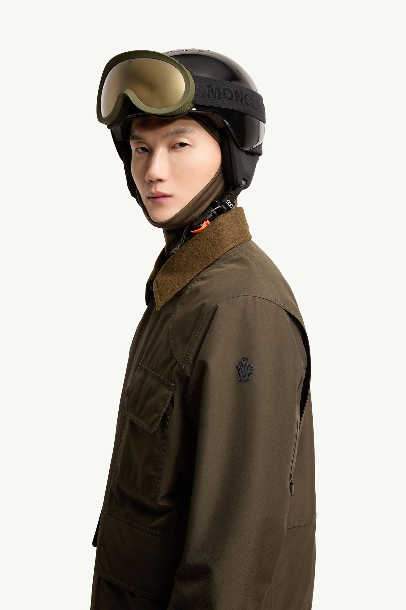 Giacca da sci isolante Andes con cappuccio Uomo Verde Oliva Moncler 1