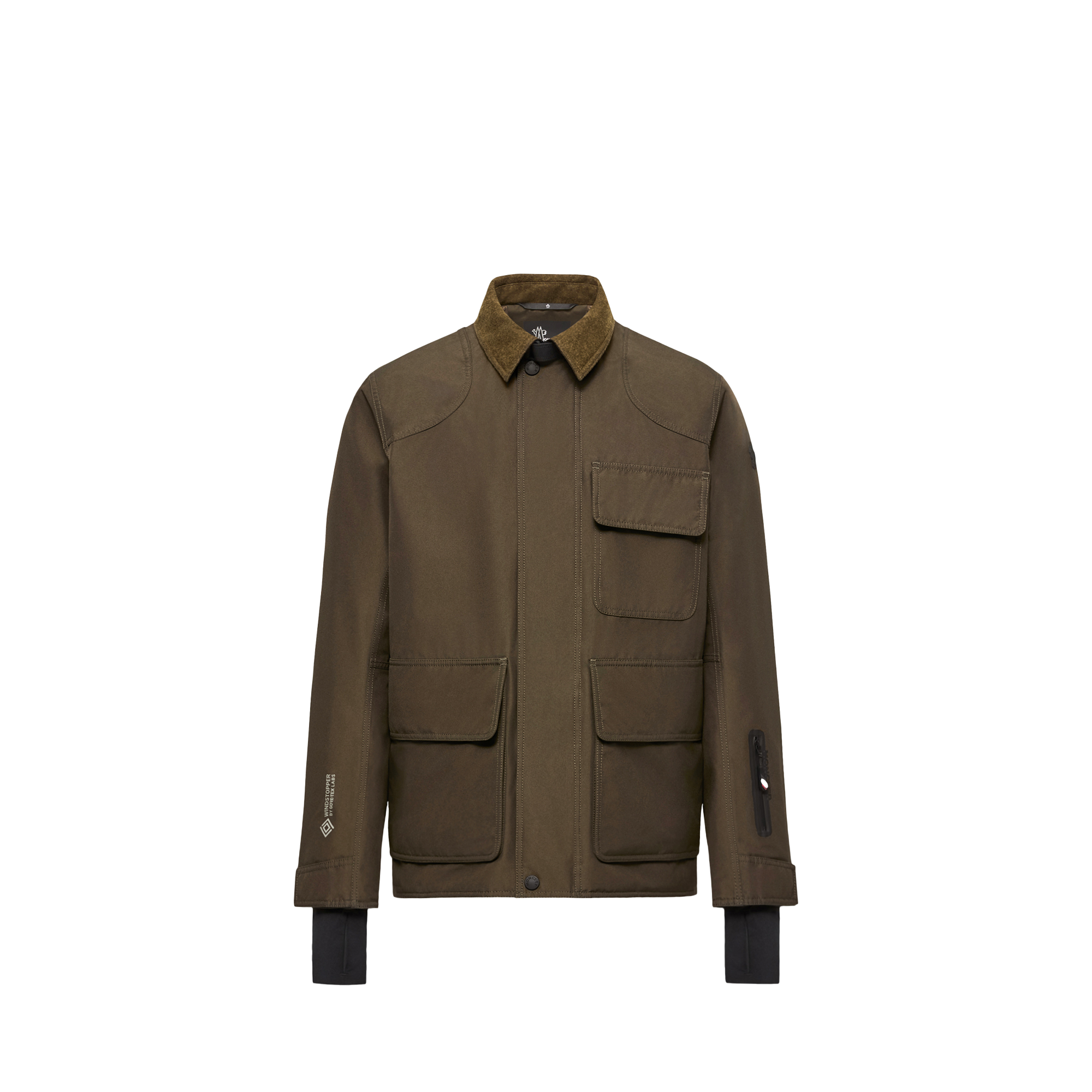 Moncler Giacca Da Sci Isolante Andes Con Cappuccio Uomo da Verde, Taglia: 3