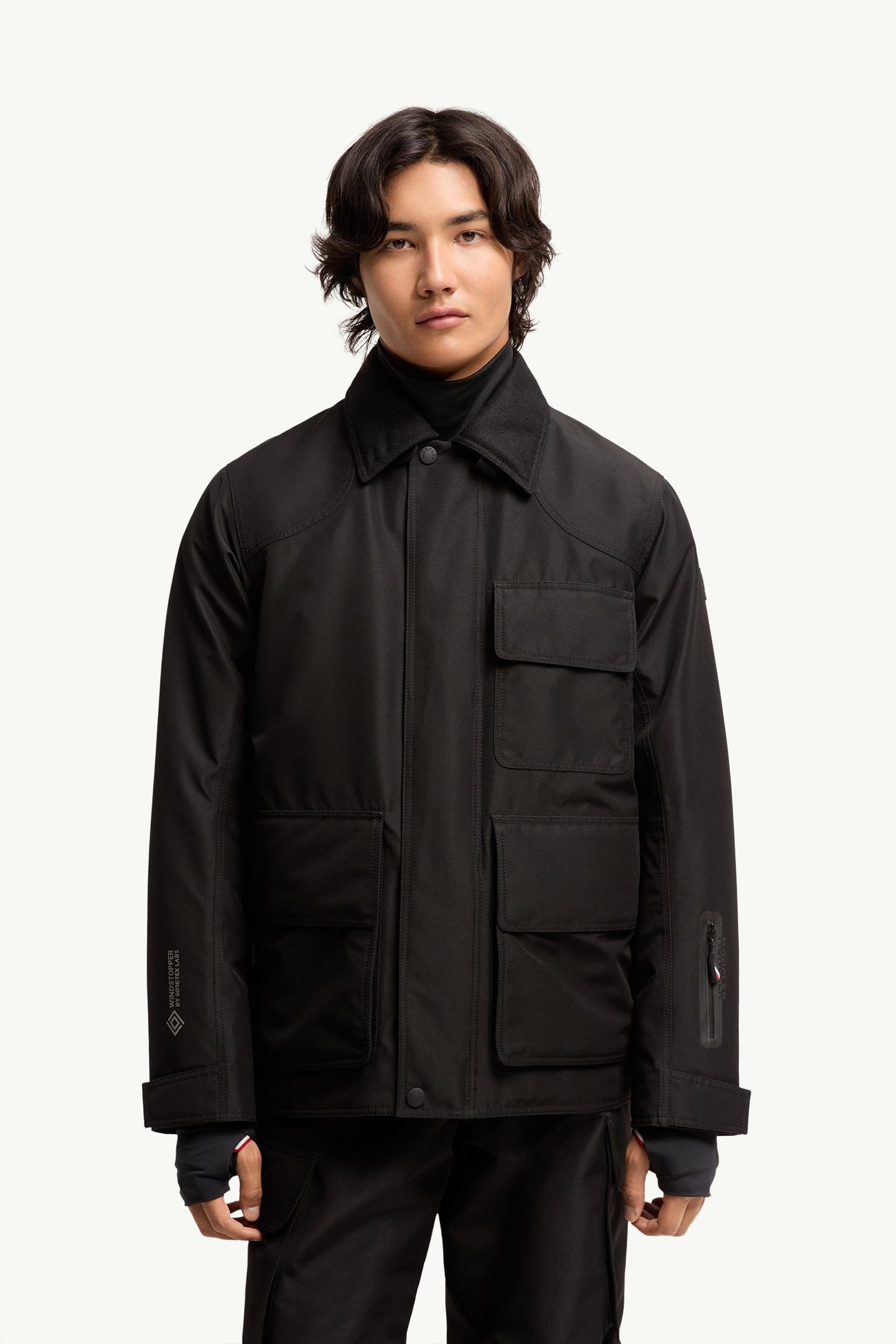 Andes スキージャケット メンズ ブラック Moncler 3