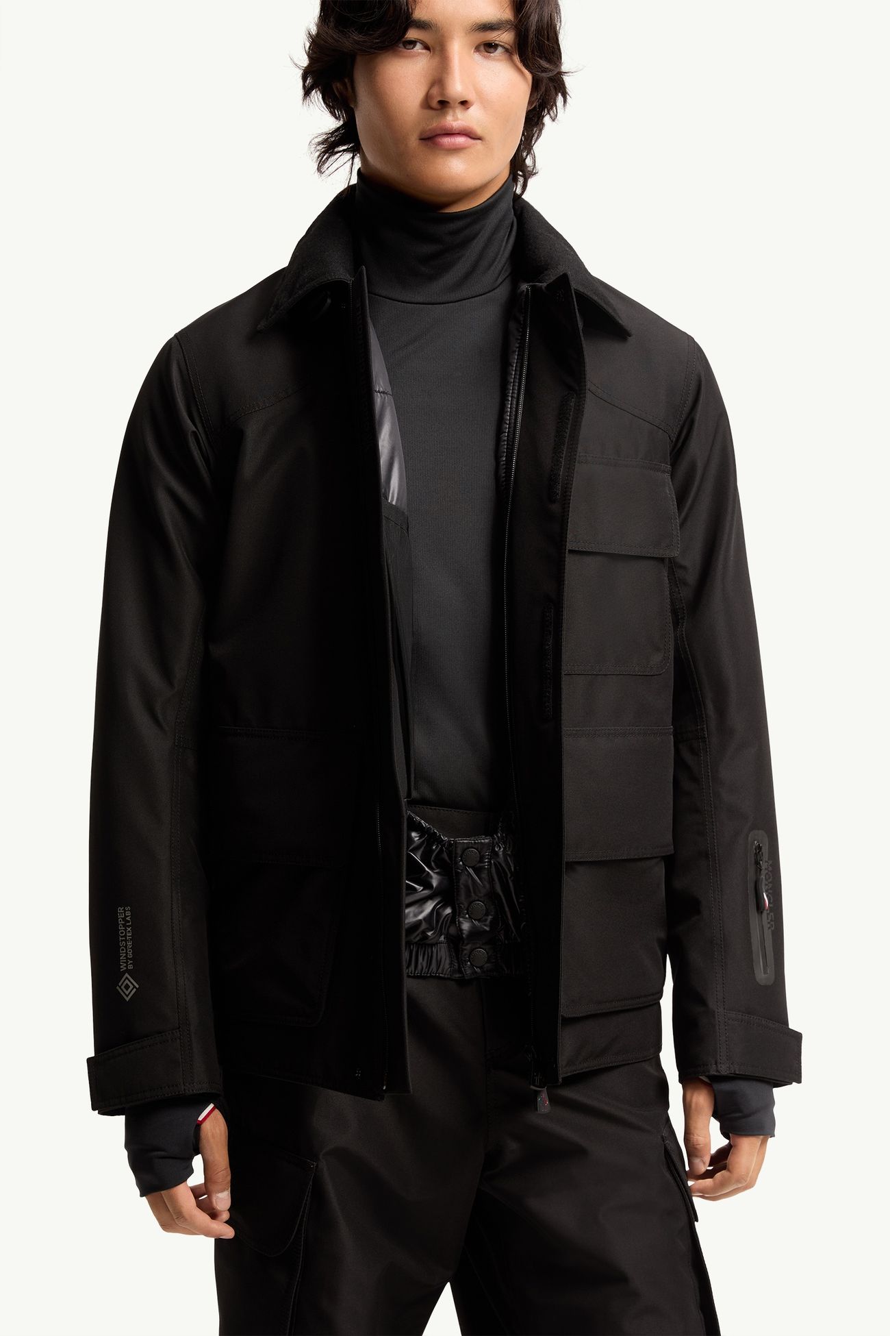 Andes Hooded Insulated Ski Jacket Men Black Moncler 6