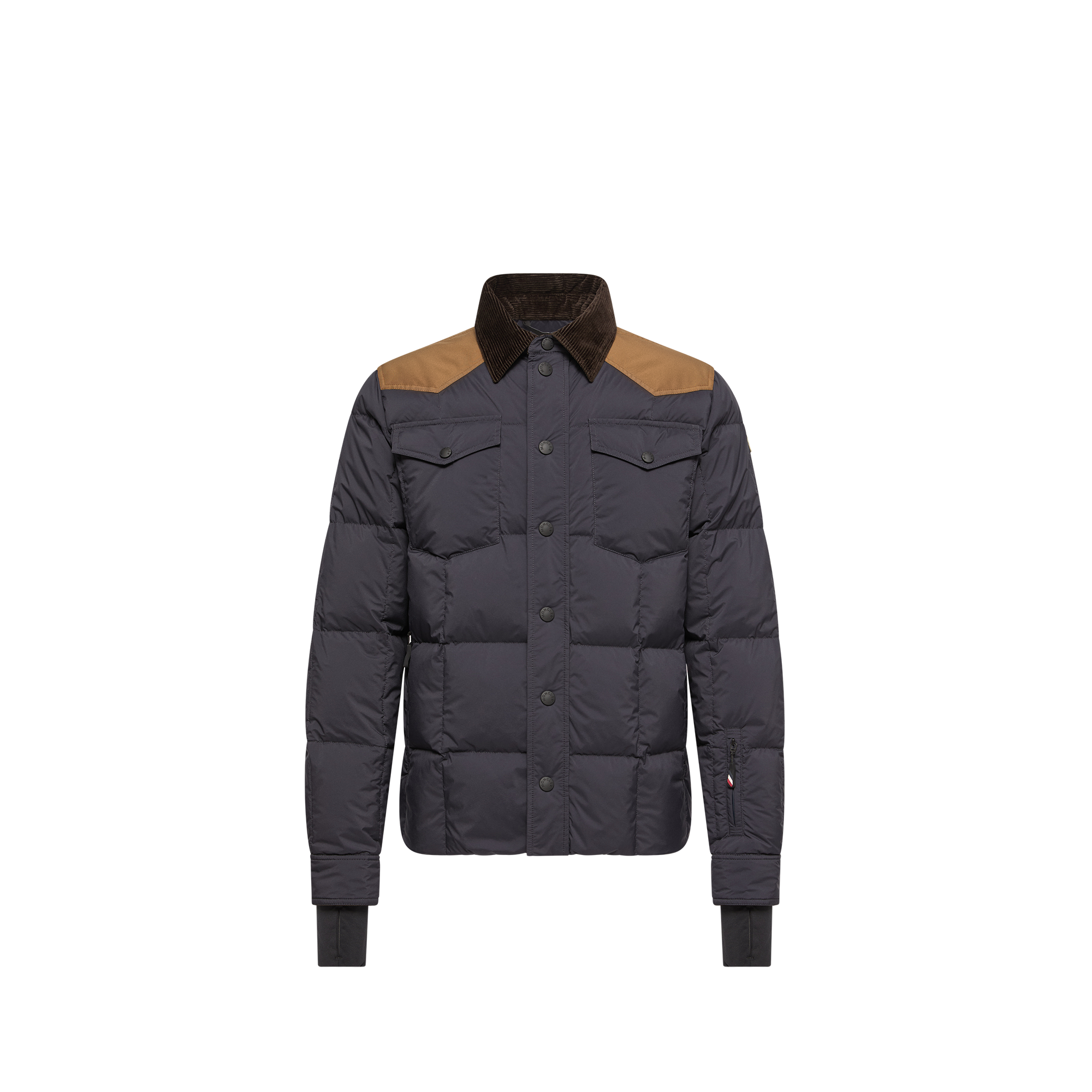 Moncler Grenoble Blue Polyamide Full-Length Jacket - 5 - Image 3