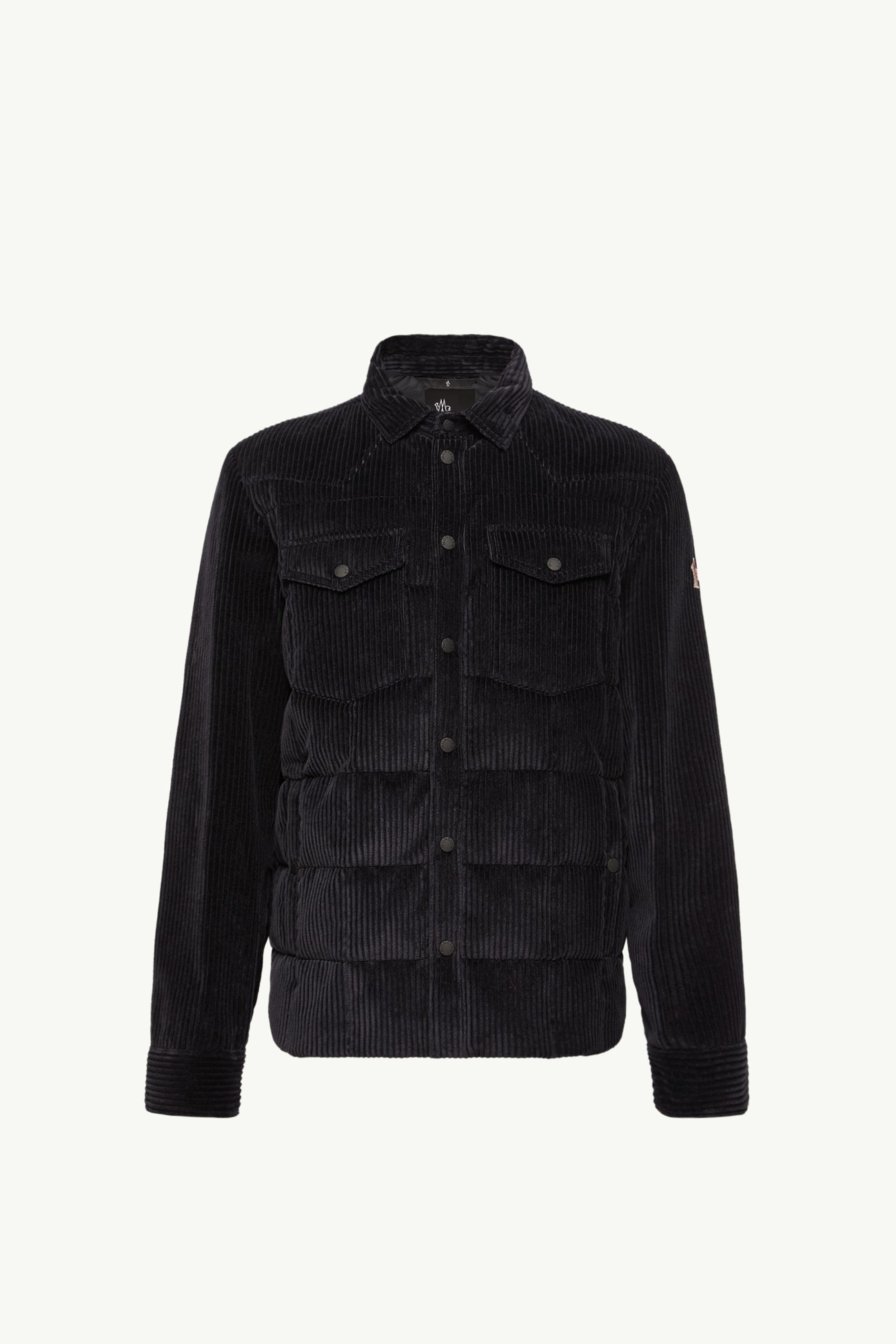 Giacca camicia imbottita in velluto a coste Gelt Uomo Blu Navy Moncler 2