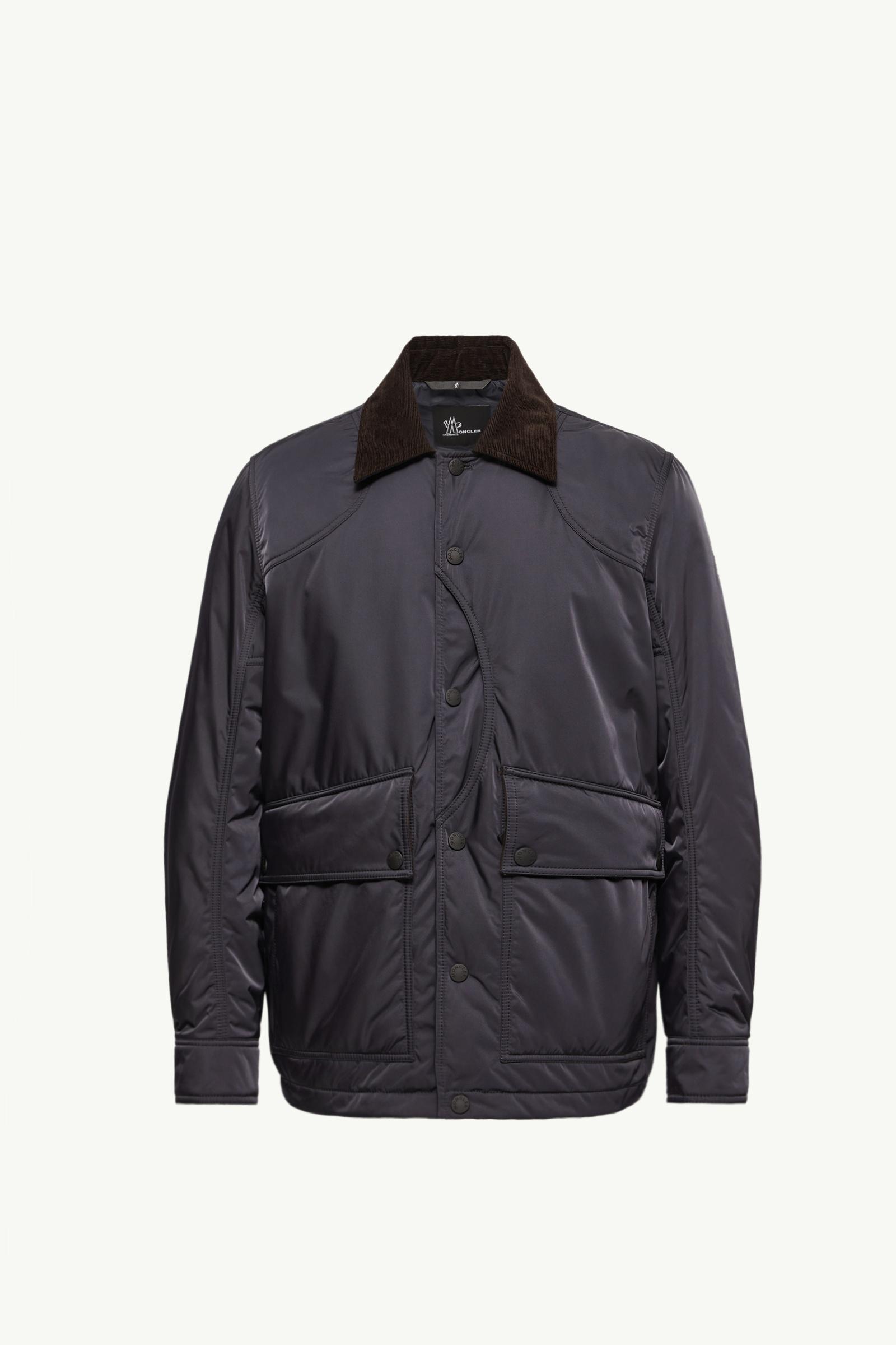 Louron Corduroy-Trimmed Short Down Jacket Men Navy Blue Moncler, 1 of 0
