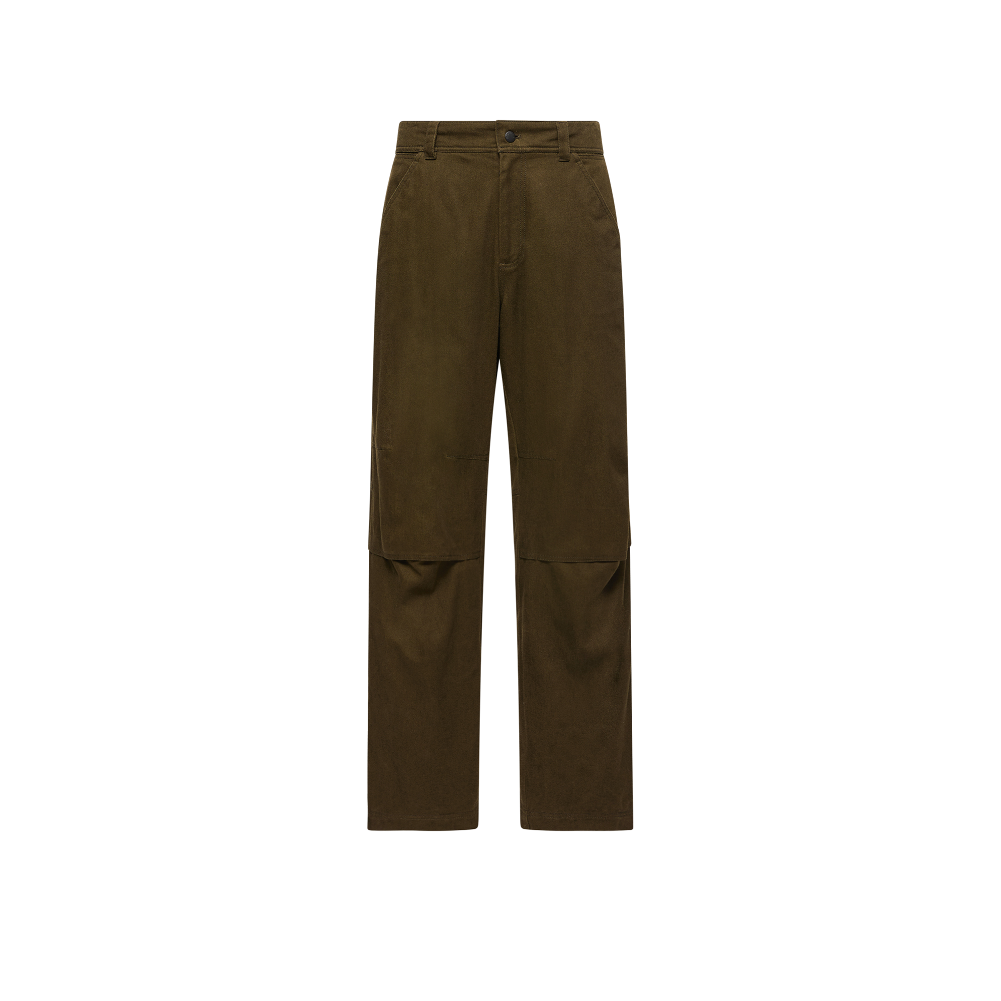 Moncler Pantaloni A Gamba Dritta In Cotone Uomo da Verde, Taglia: Xl