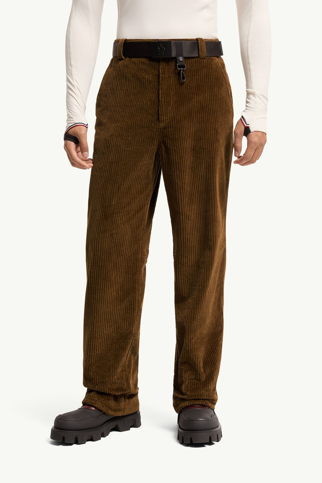 Corduroy Jogging Trousers Men Brown Moncler 3