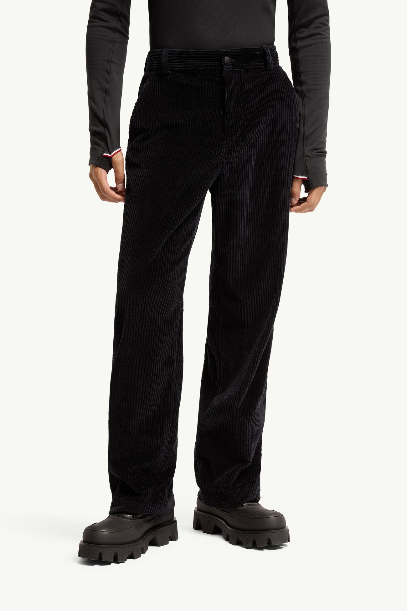Corduroy Jogging Trousers Men Navy Blue Moncler 3