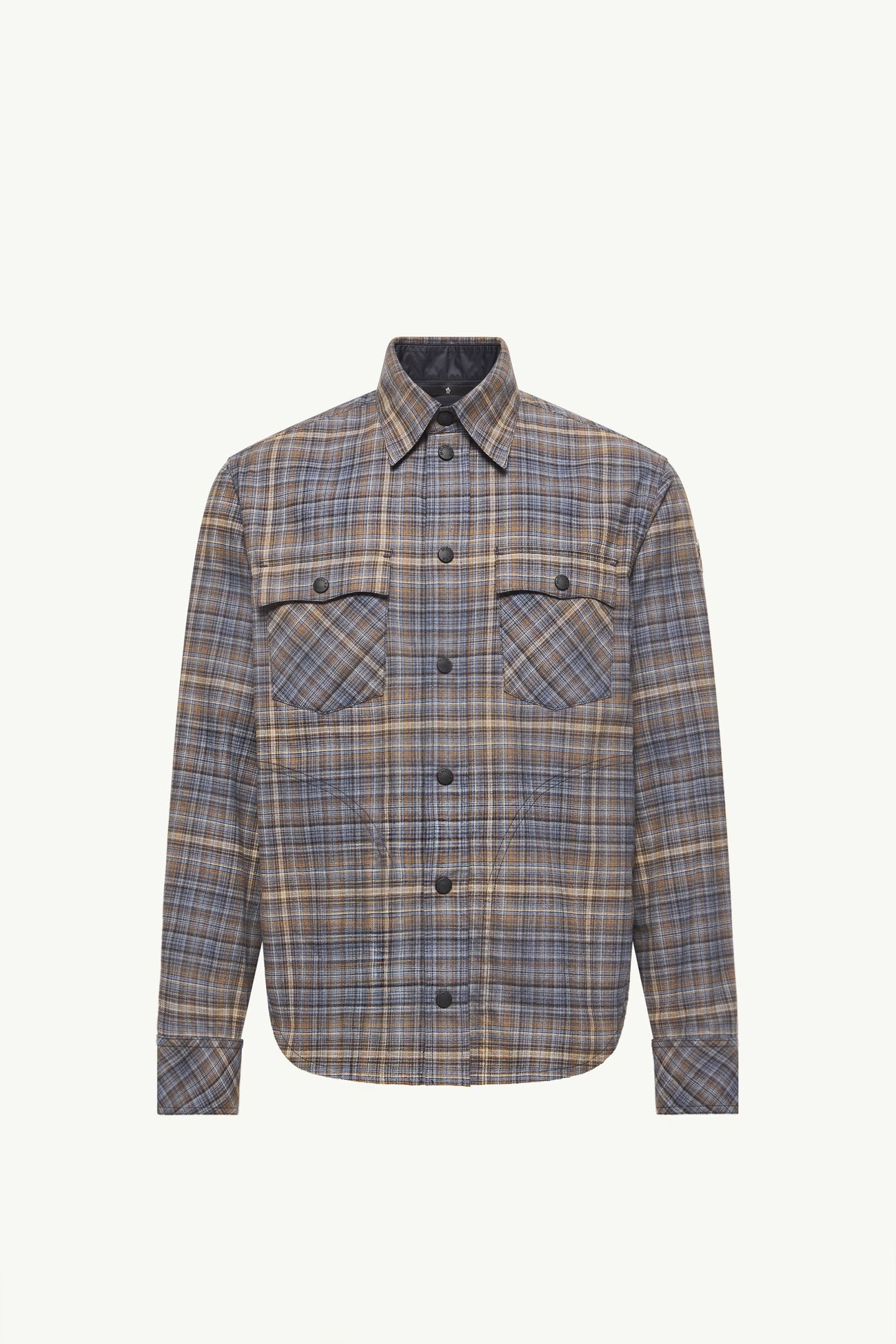 Baumwollhemd im Tartan-Muster Herren Hellblau & Beige Moncler 2