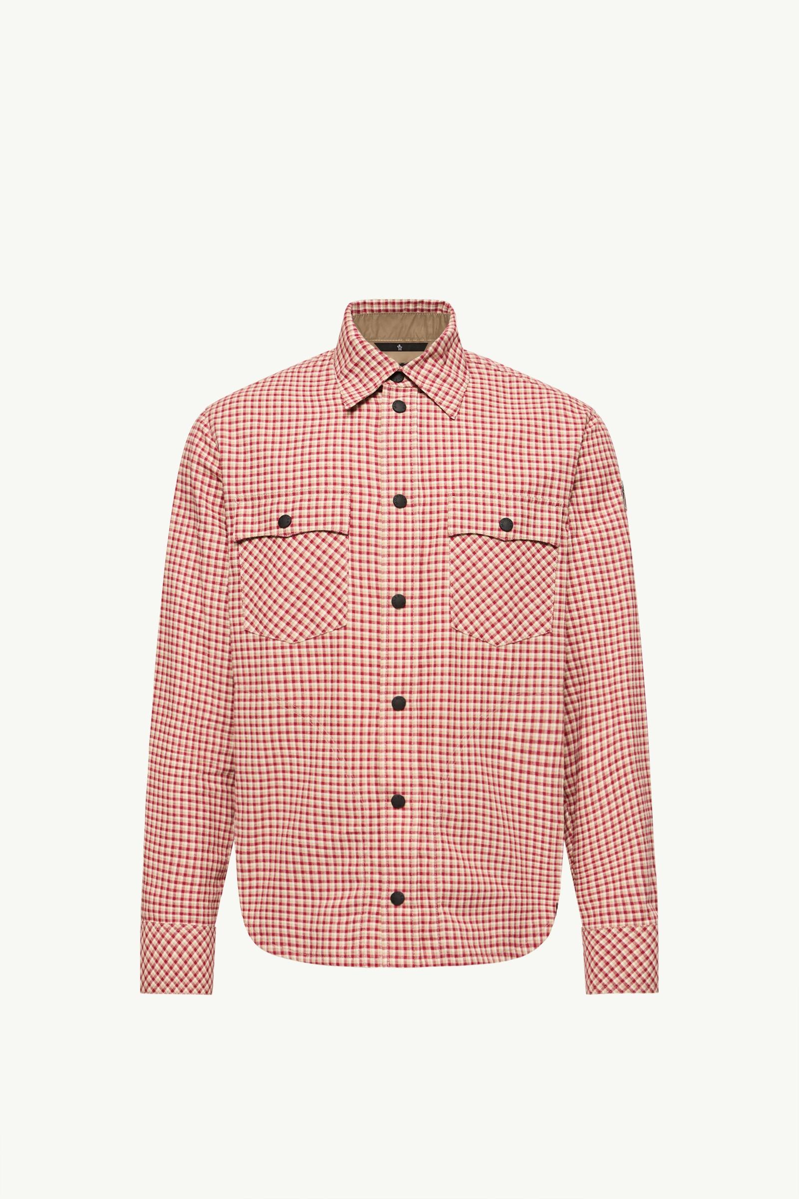 Long Sleeve Check Cotton Shirt Men Pink Moncler, 1 of 0