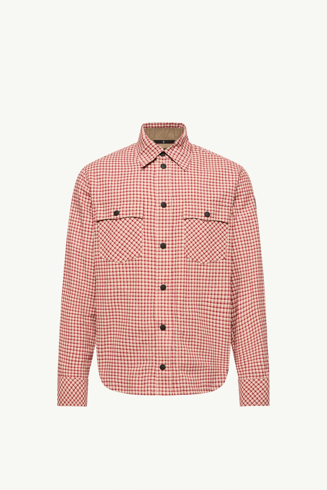 長袖格紋棉質恤衫 男士 粉紅色 Moncler 2