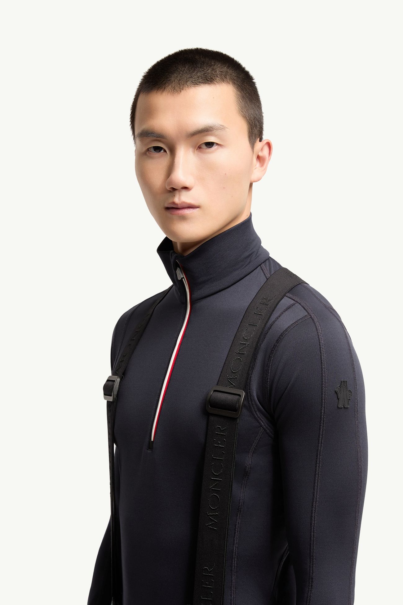 Denim Ski Trousers Men Denim Blue Moncler 1