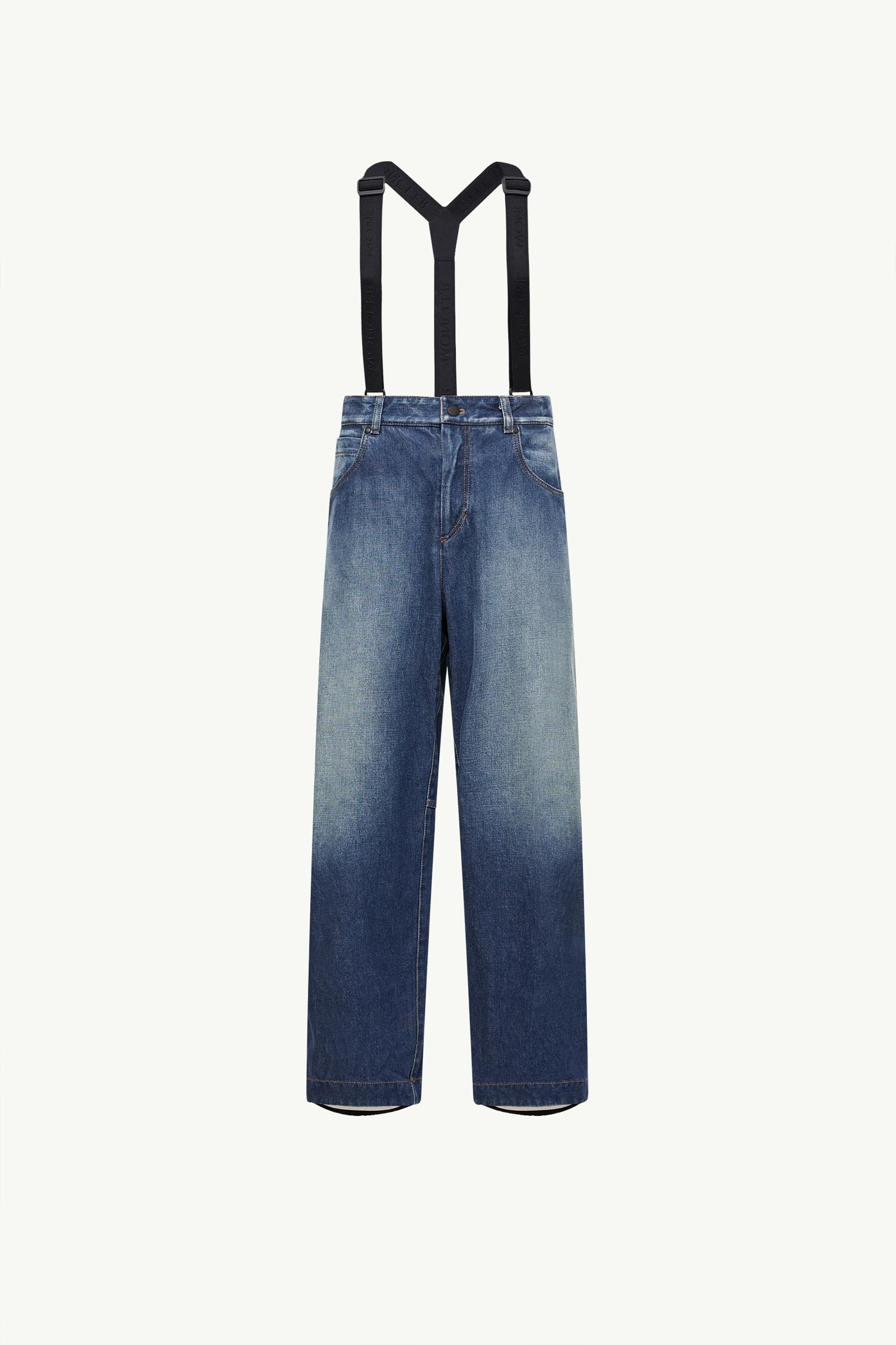Denim Ski Trousers Men Denim Blue Moncler, 1 of 0