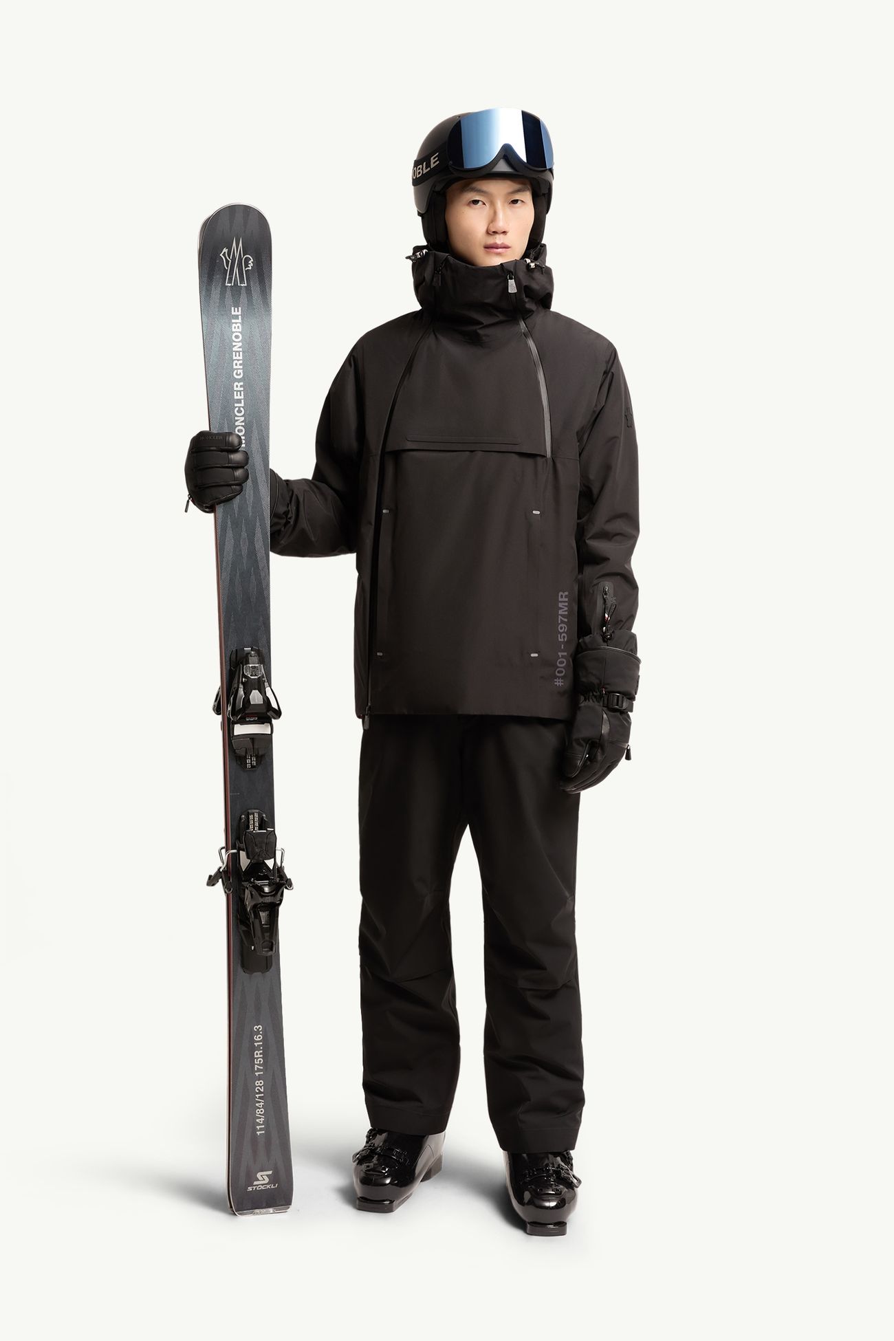 男士保暖背带裤 男士 黑色 Moncler 0