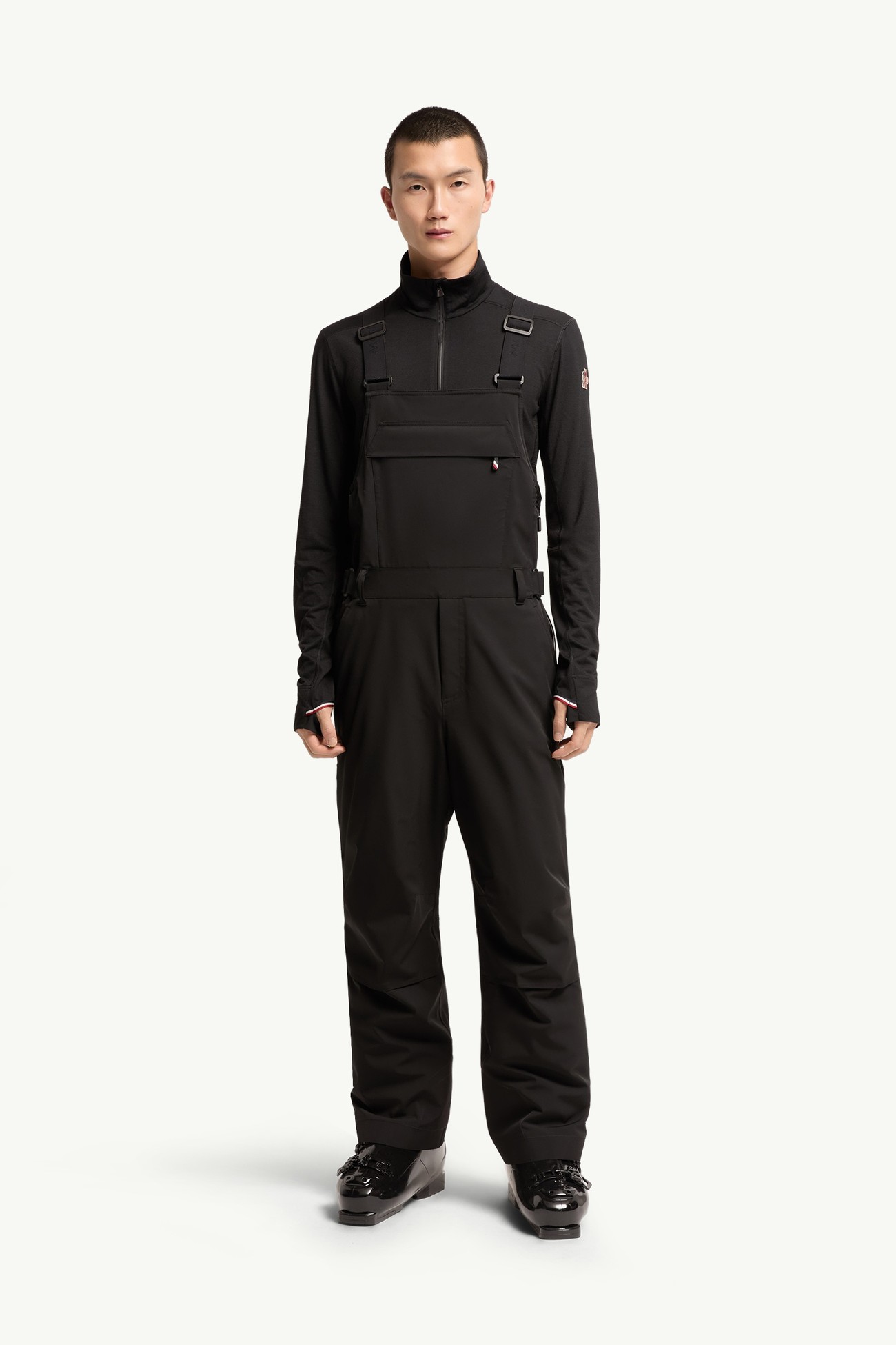 保暖滑雪吊帶褲 男士 黑色 Moncler 3