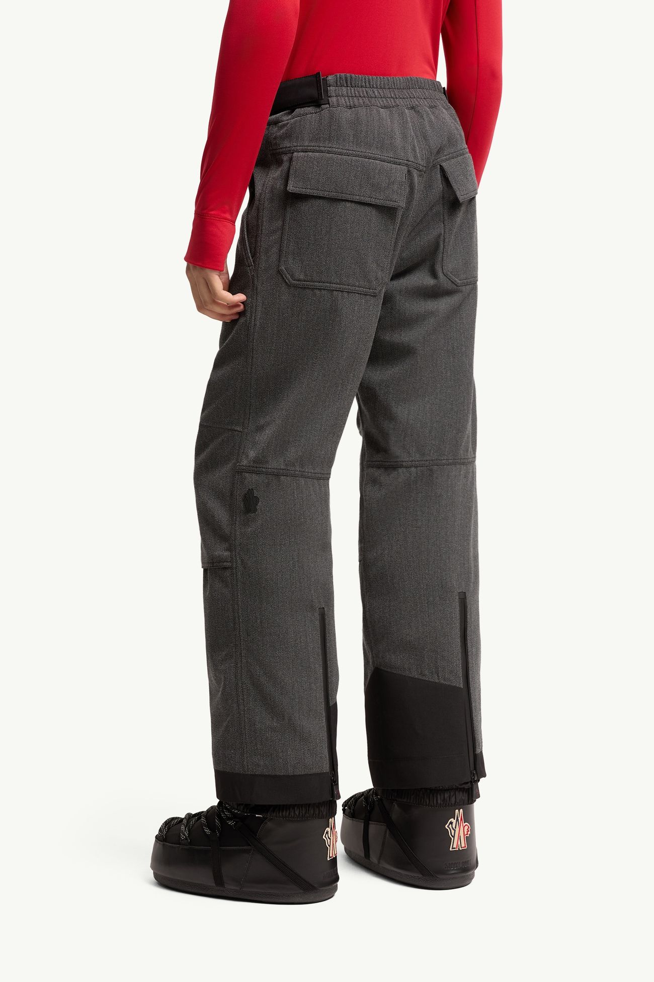 Pantalon de ski en laine Hommes Gris foncé Moncler 4