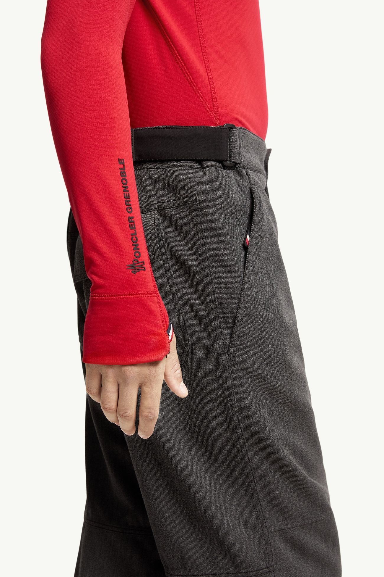 Pantaloni da Sci in Lana Uomo Grigio Scuro Moncler 5
