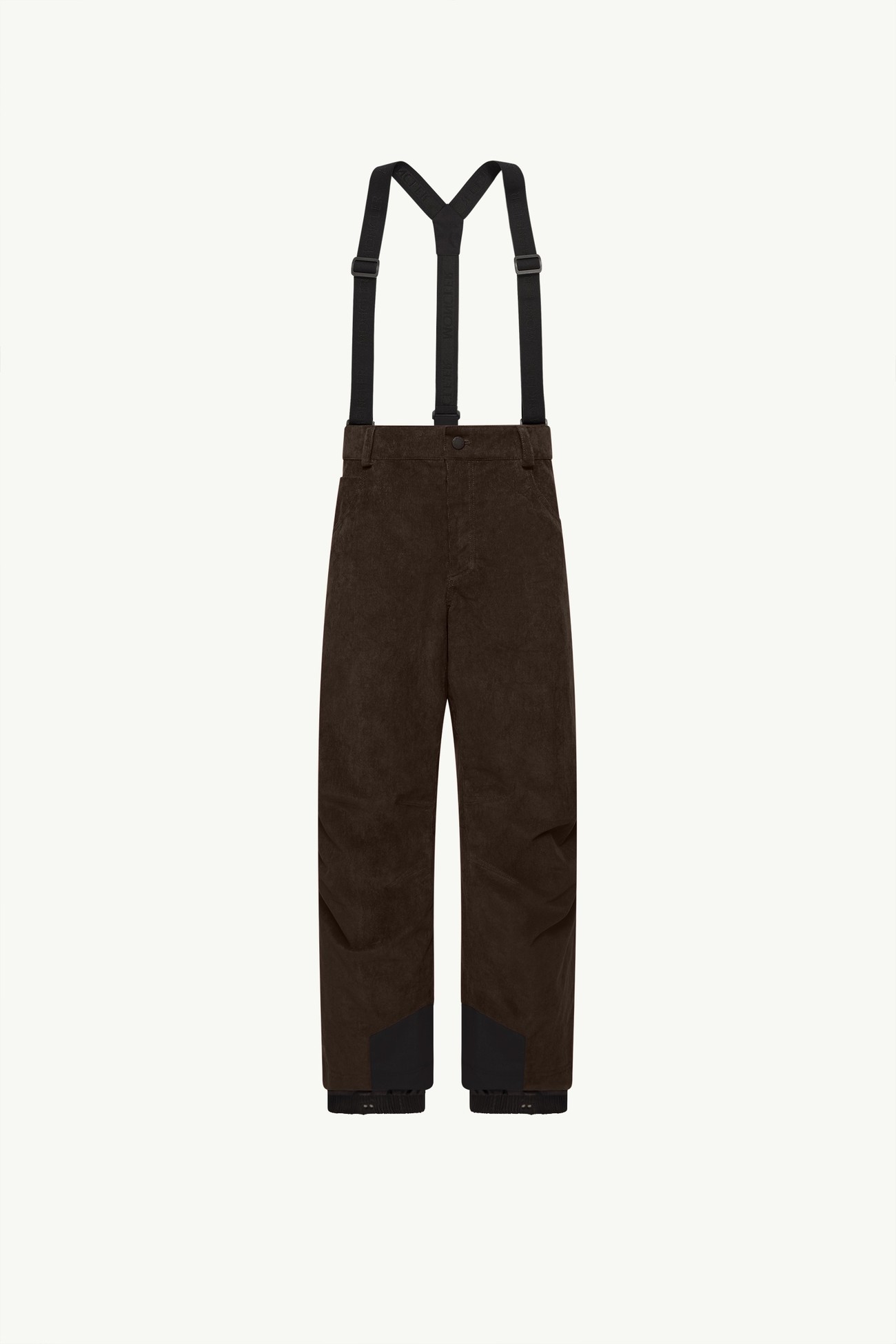 燈芯絨保暖滑雪吊帶褲 男士 深啡色 Moncler 2