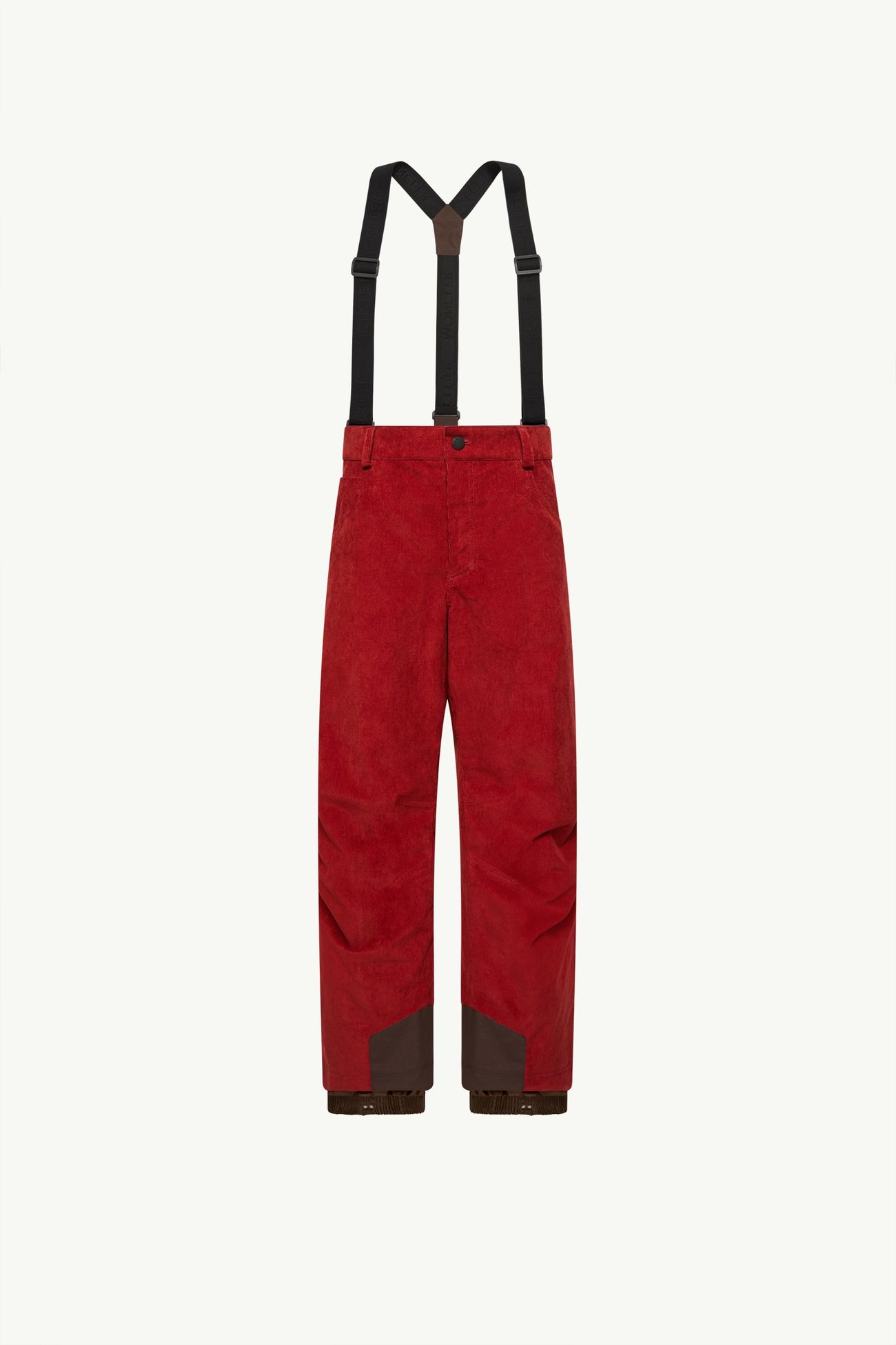 Corduroy Insulated Ski Bib Men Dark Red Moncler 2