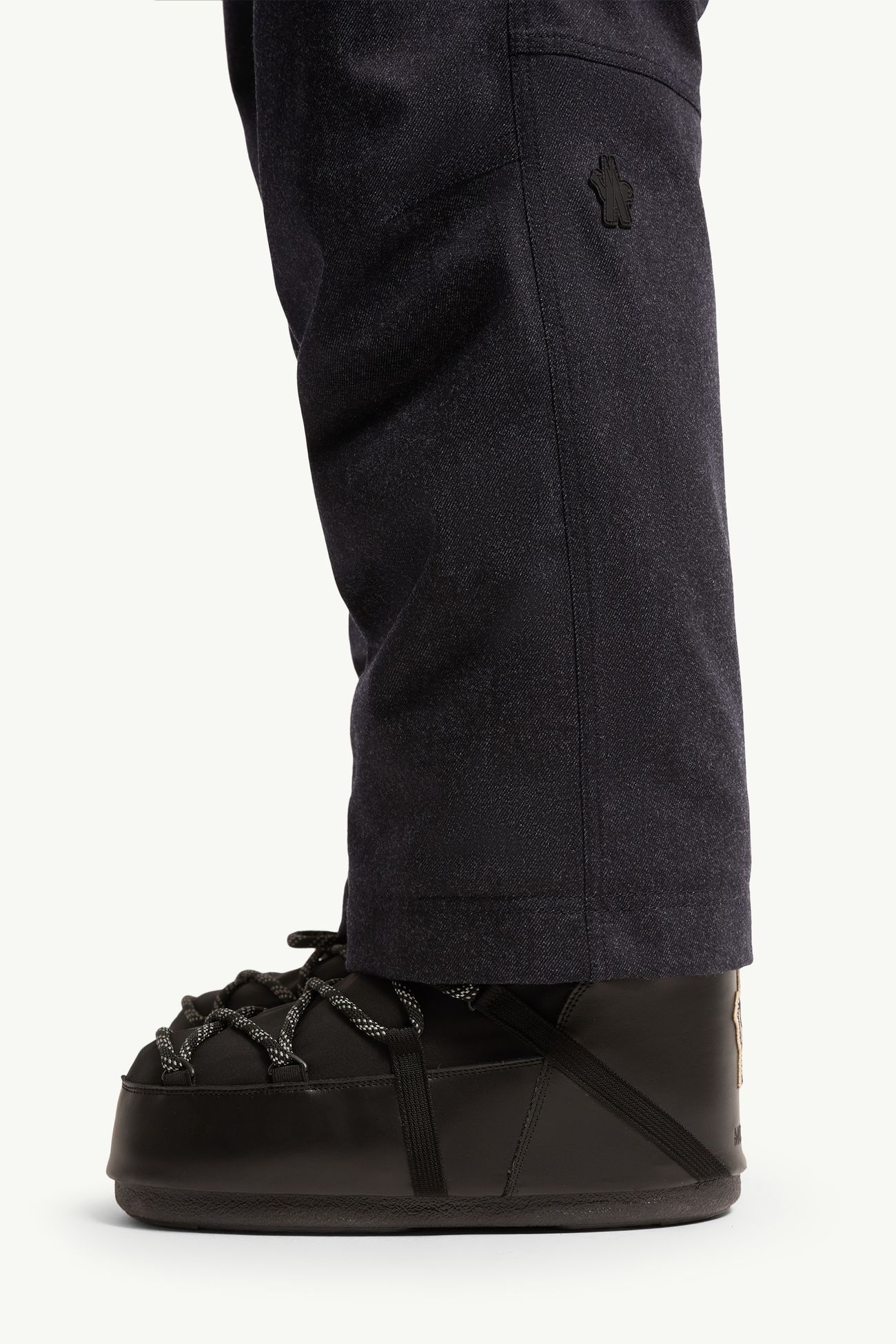 Wool Denim Ski Bib Men Dark Blue Moncler 1