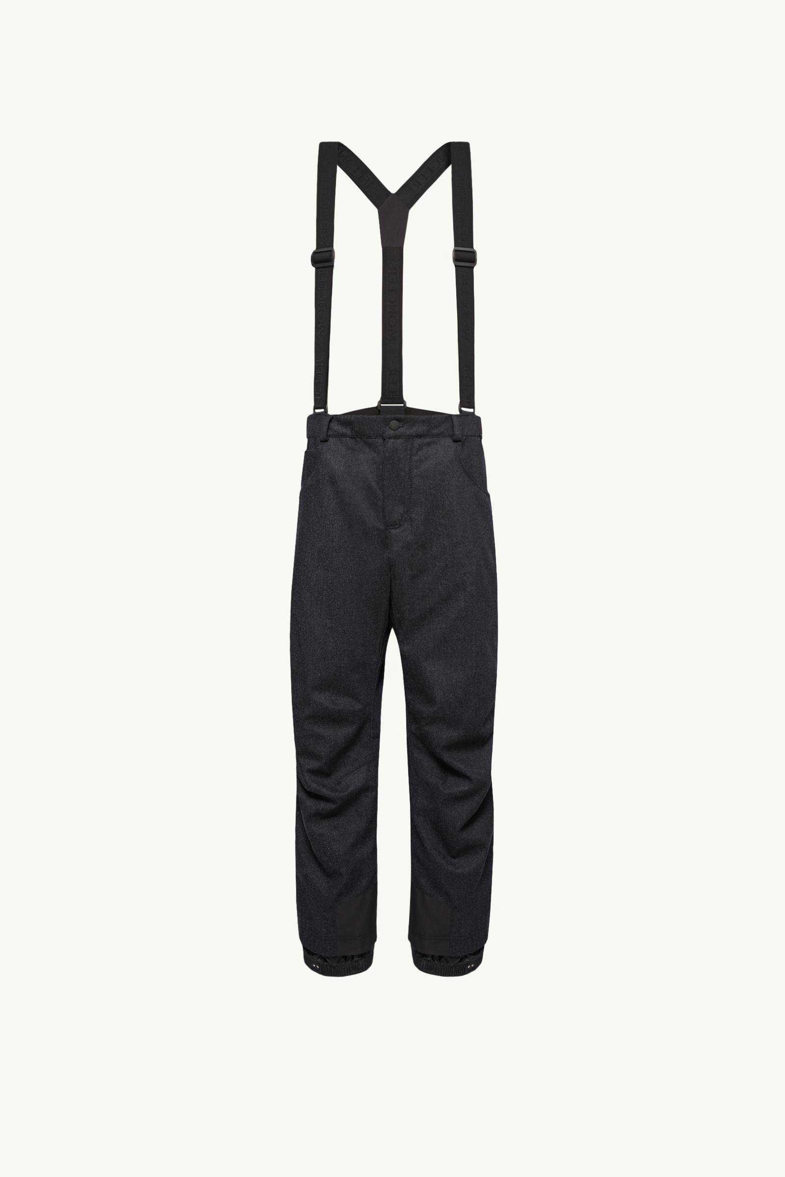 Wool Denim Ski Bib Men Dark Blue Moncler, 1 of 0
