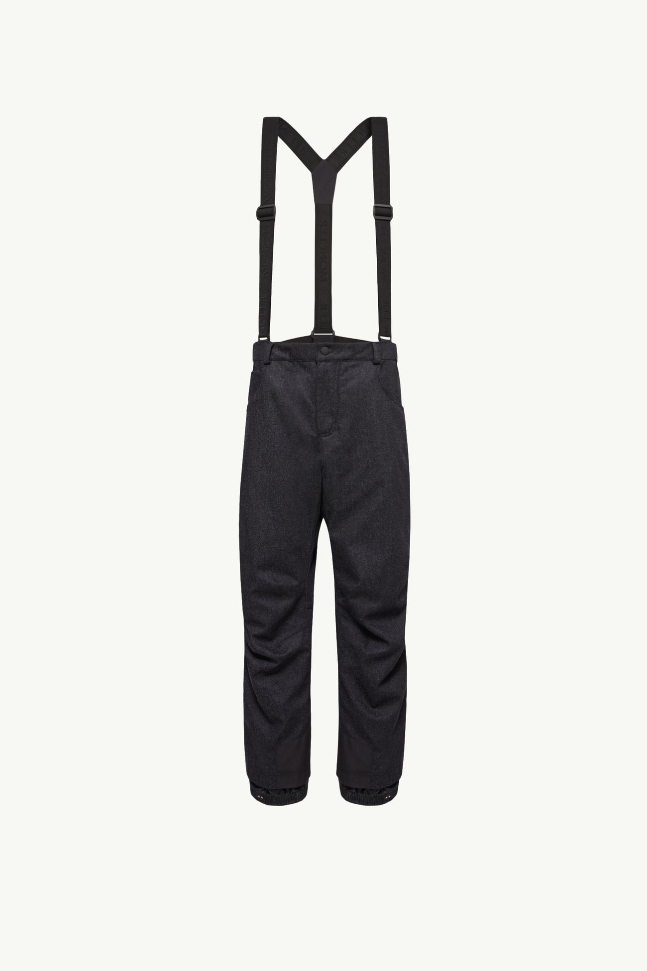 Wool Denim Ski Bib Men Dark Blue Moncler 2