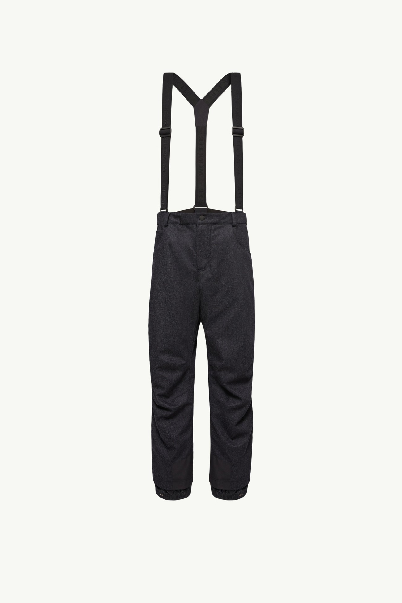 Wool Denim Ski Bib Men Dark Blue Moncler 2