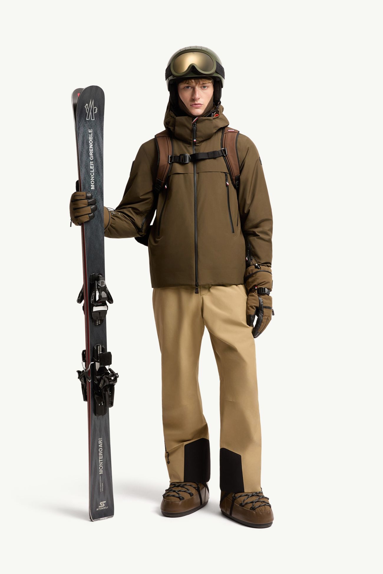 Peto de esquí aislante GORE-TEX® Hombre Beige Moncler 0