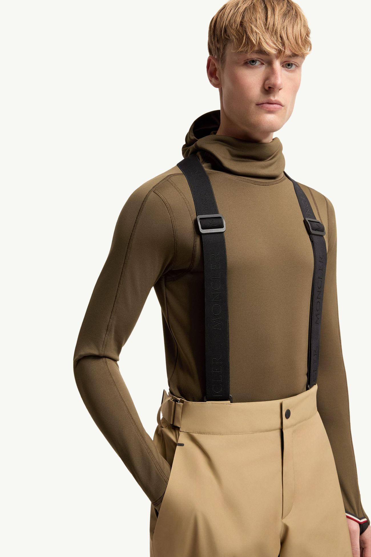 Insulated GORE-TEX® Ski Bib Men Beige Moncler 5