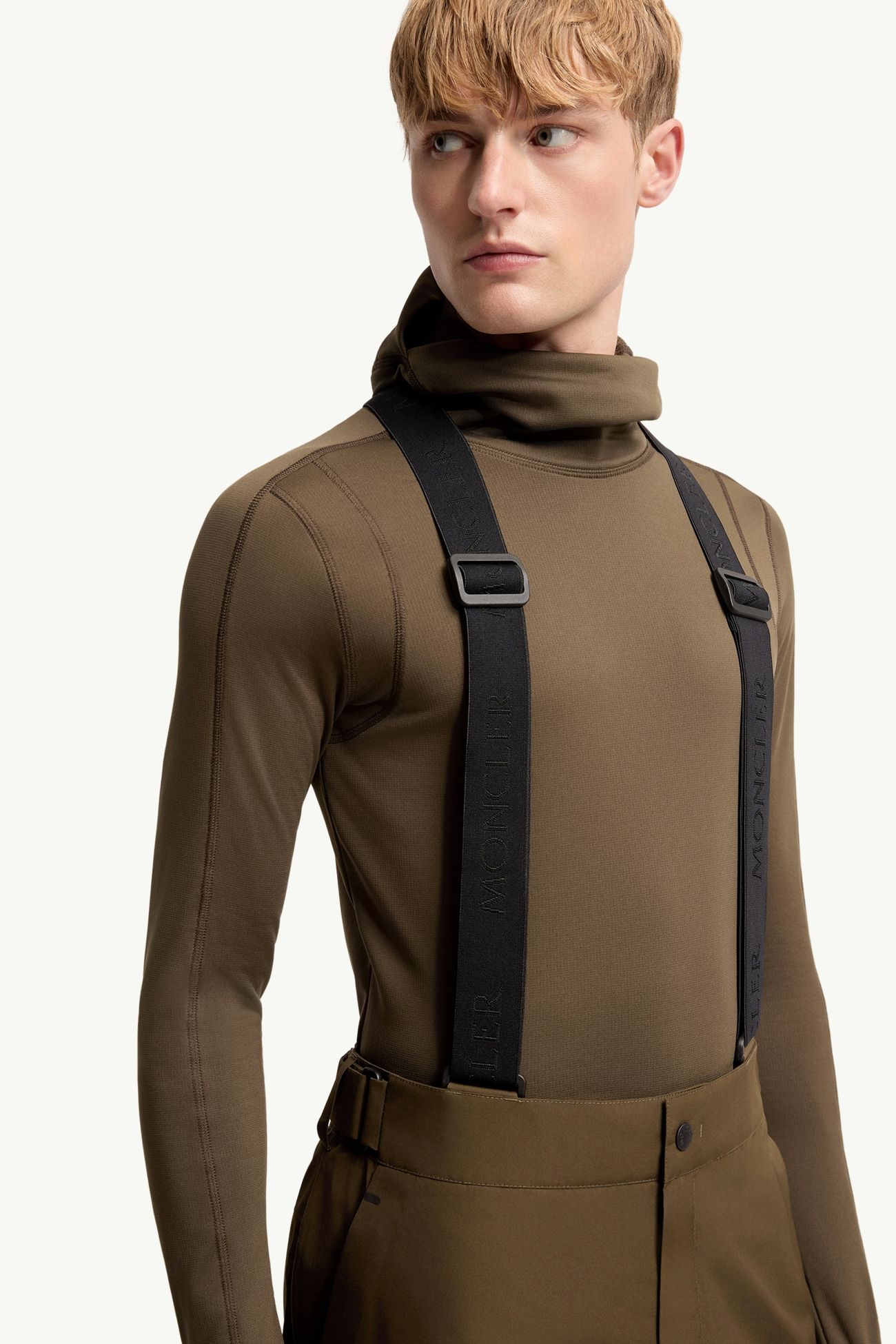 Insulated GORE-TEX® Ski Bib Men Olive Green Moncler 5